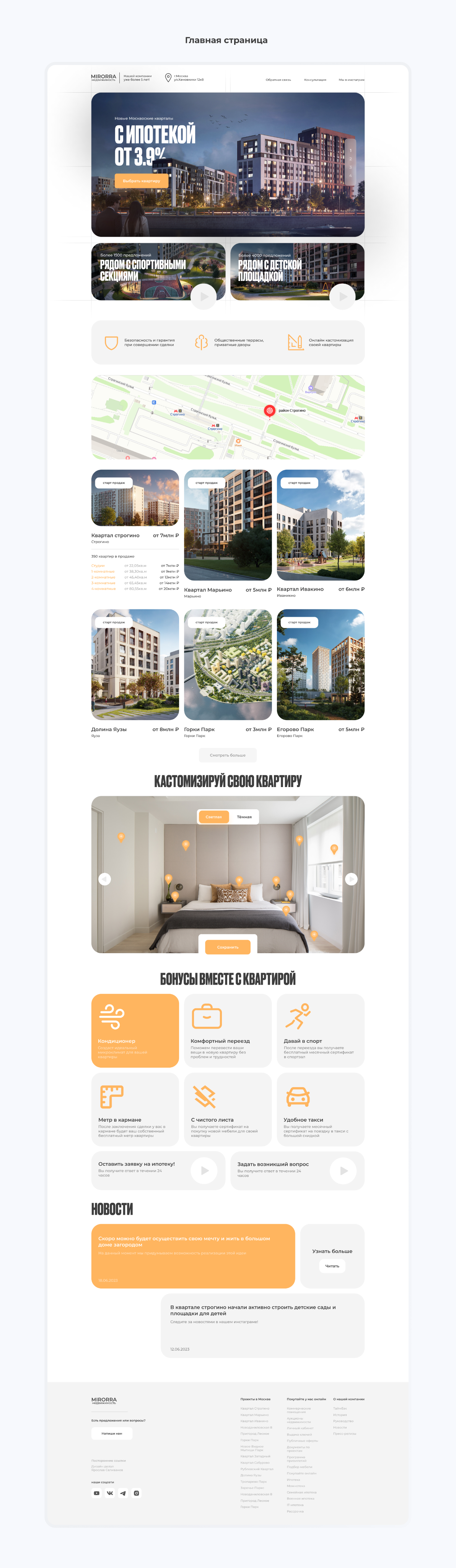 Web Design For real estate company — Изображение №3 — Интерфейсы на Dprofile