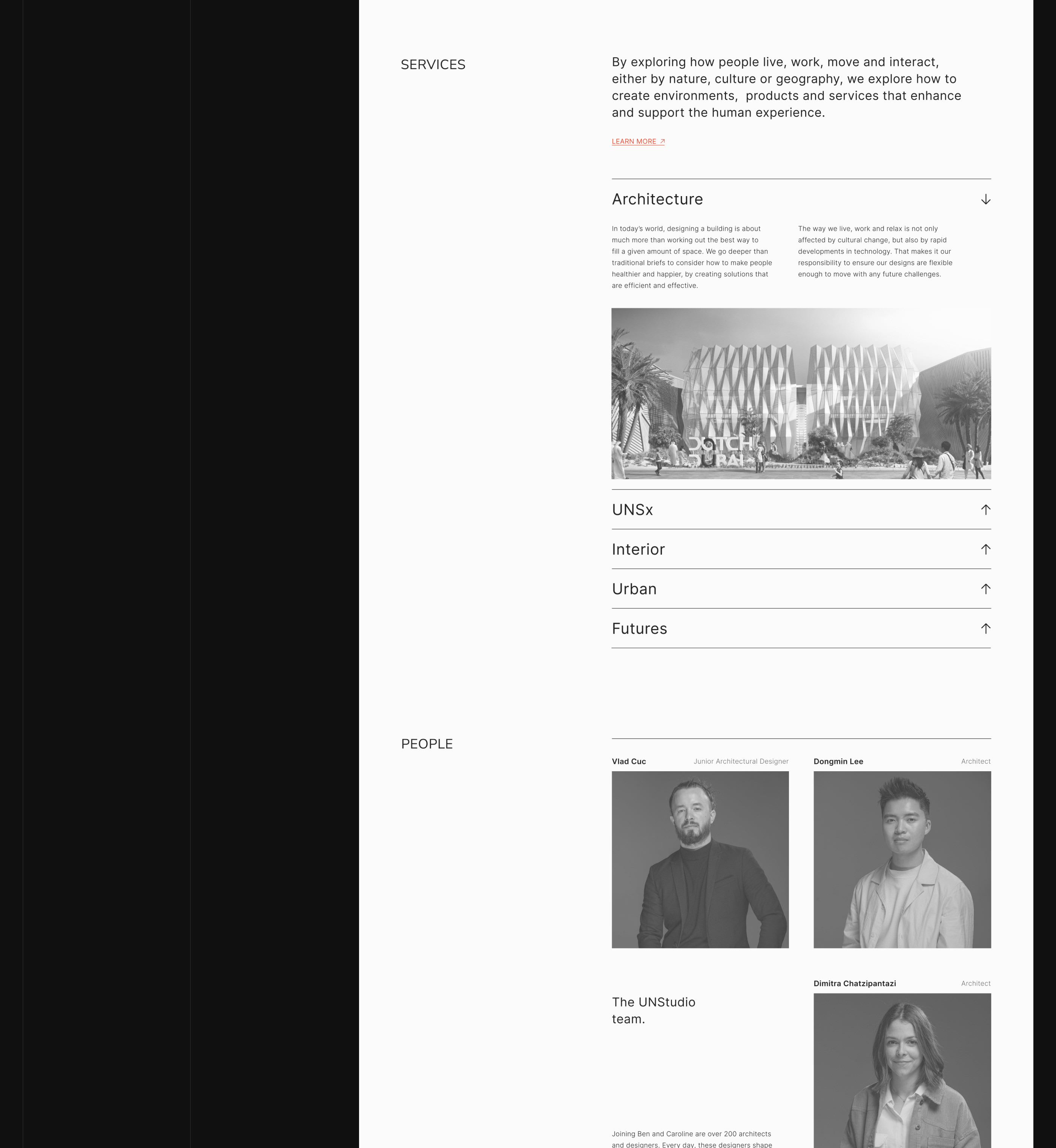 UNStudio — redesign concept — Изображение №4 — Интерфейсы на Dprofile