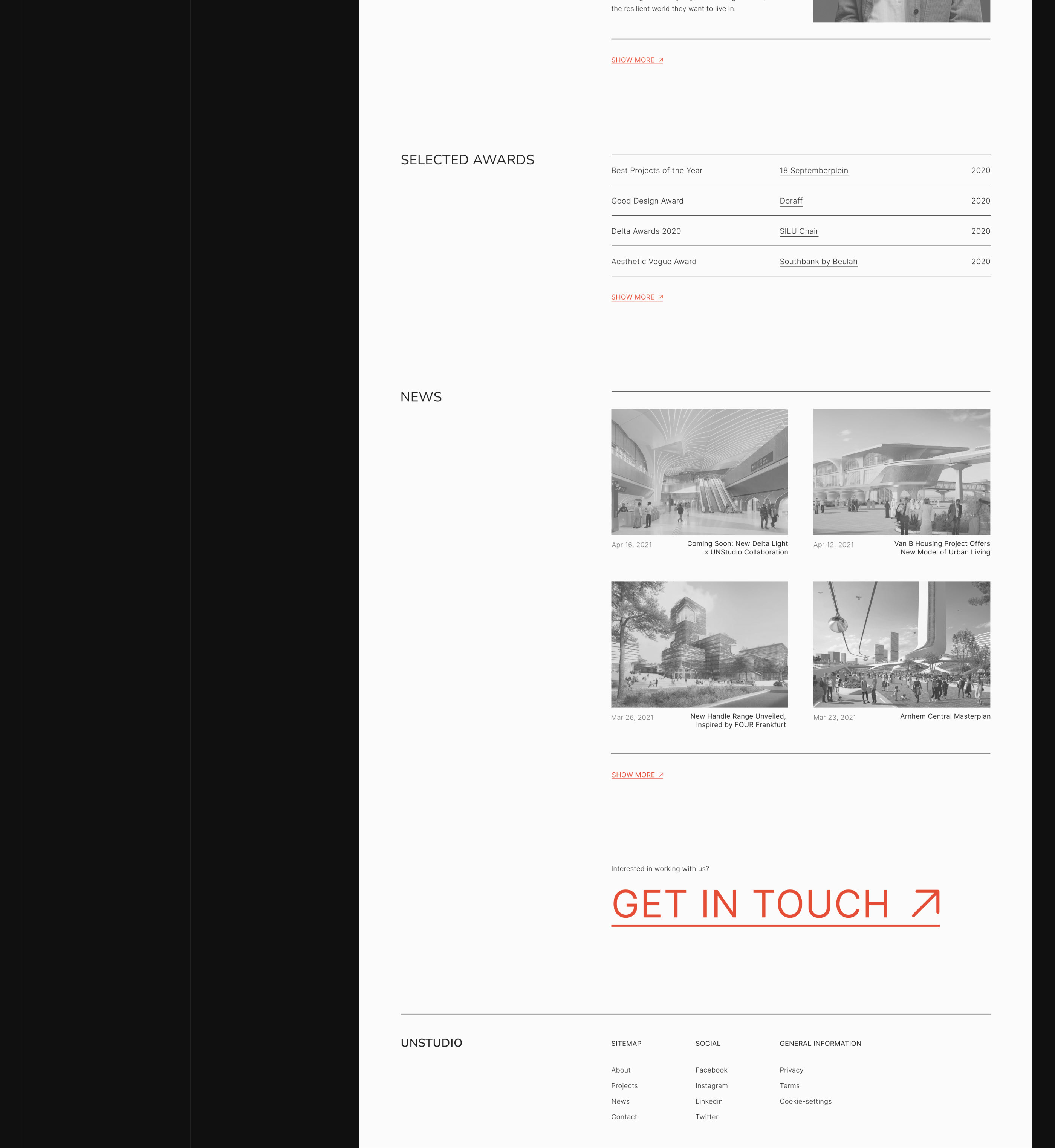 UNStudio — redesign concept — Изображение №5 — Интерфейсы на Dprofile