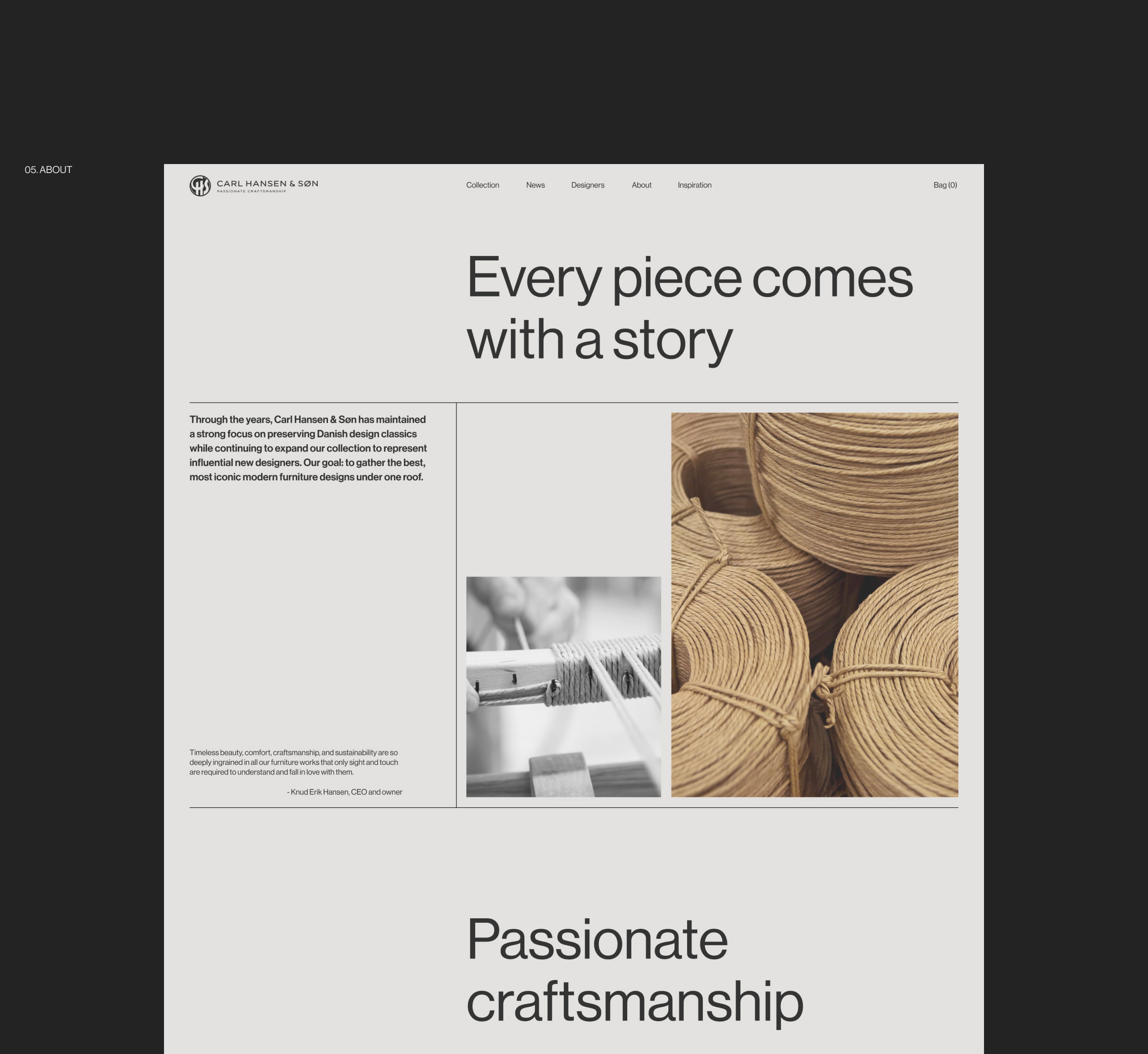 Carl Hansen & Søn — redesign concept — Изображение №24 — Интерфейсы на Dprofile