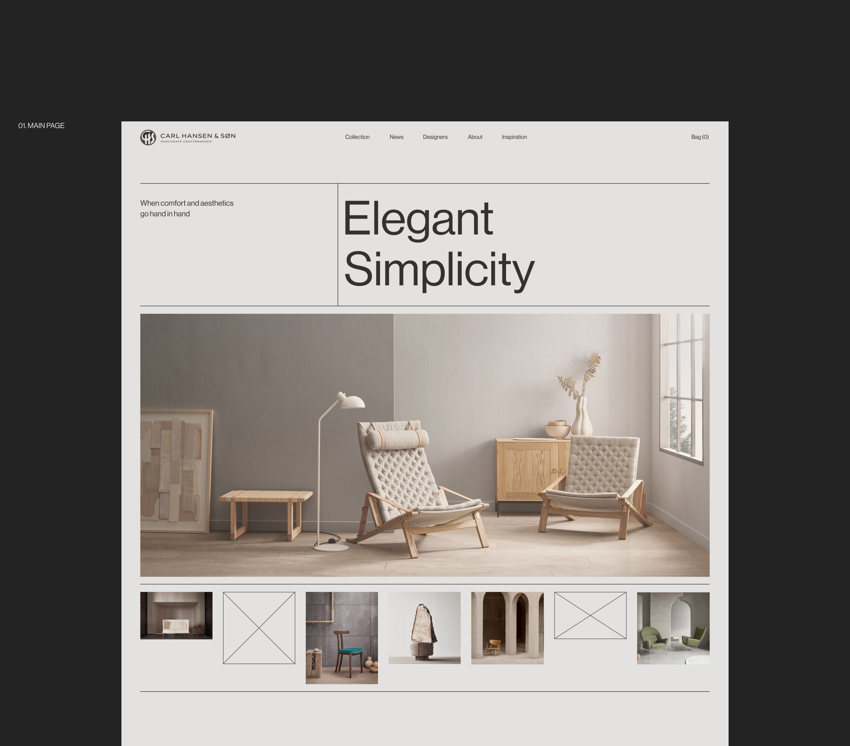 Carl Hansen & Søn — redesign concept — Изображение №3 — Интерфейсы на Dprofile