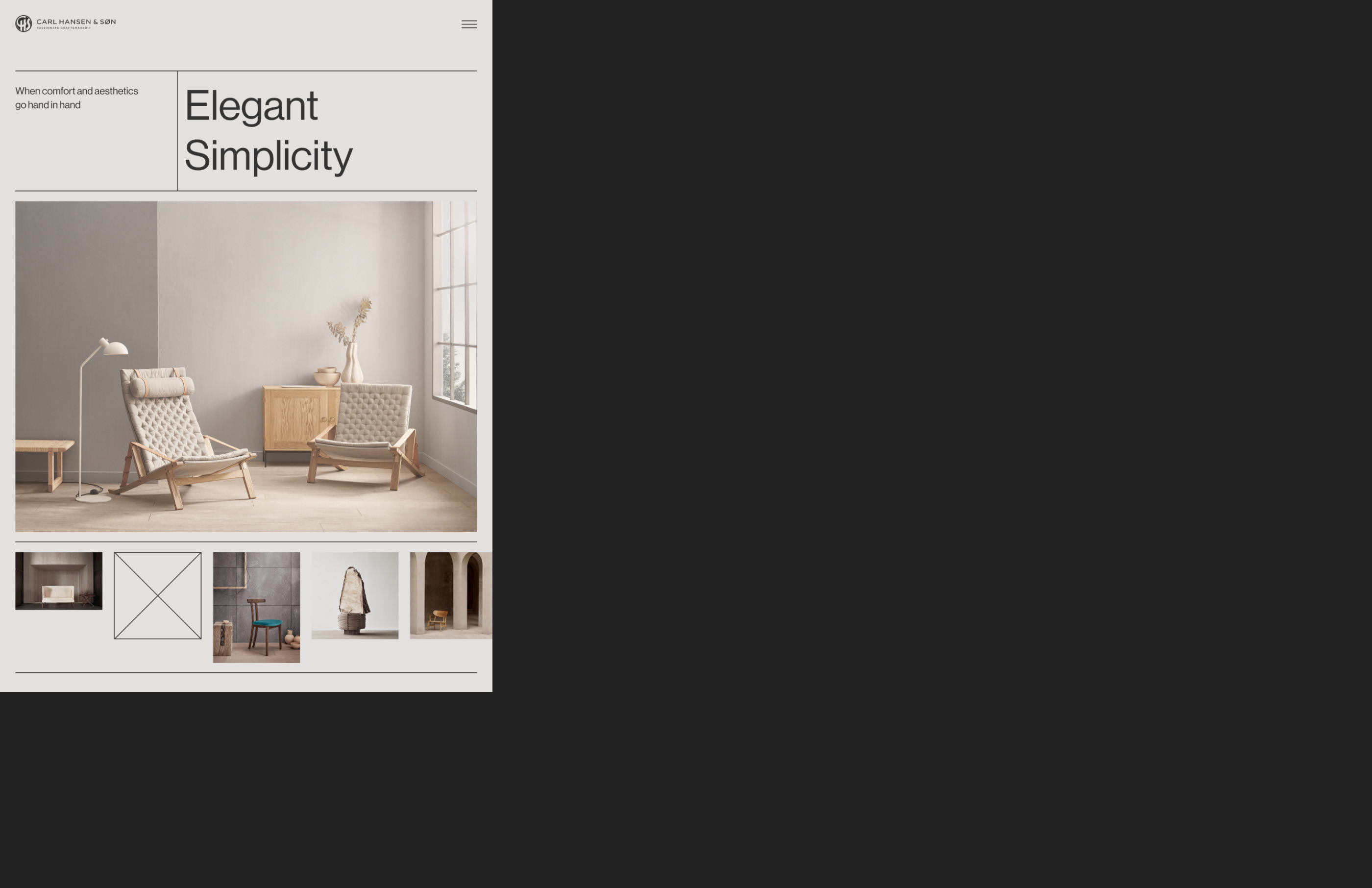 Carl Hansen & Søn — redesign concept — Изображение №9 — Интерфейсы на Dprofile