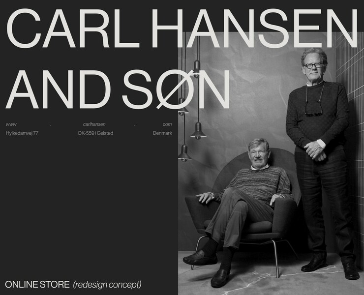 Carl Hansen & Søn — redesign concept на Dprofile