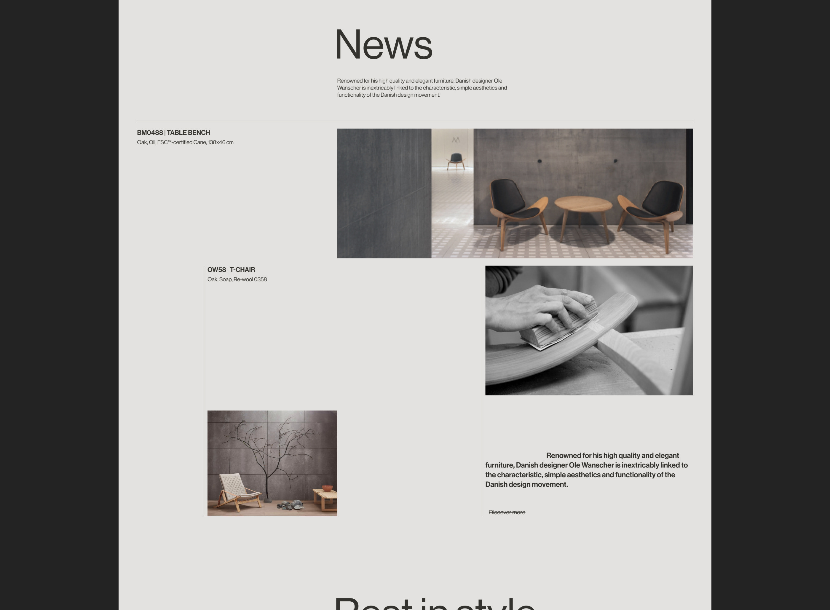 Carl Hansen & Søn — redesign concept — Изображение №4 — Интерфейсы на Dprofile