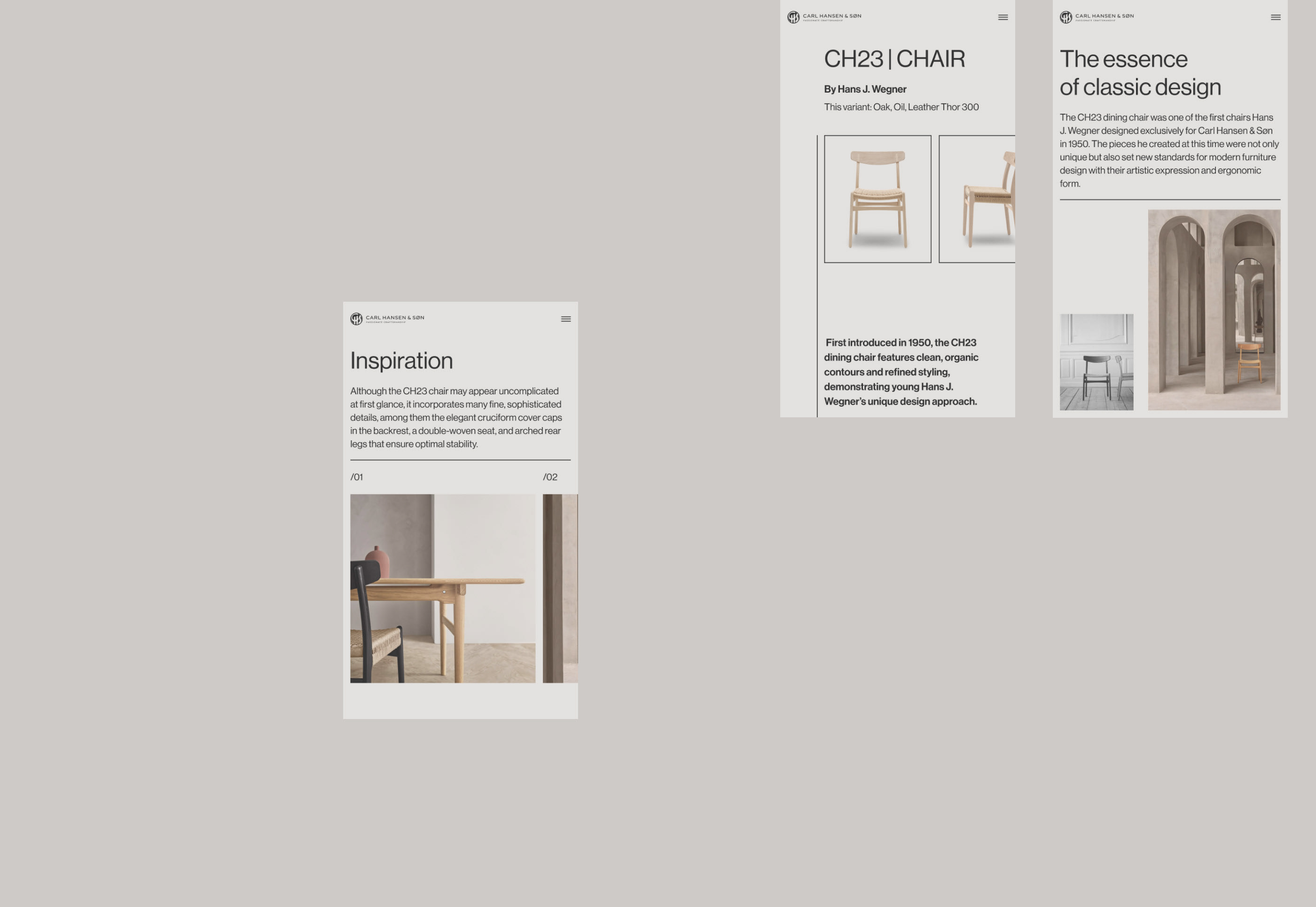 Carl Hansen & Søn — redesign concept — Изображение №19 — Интерфейсы на Dprofile