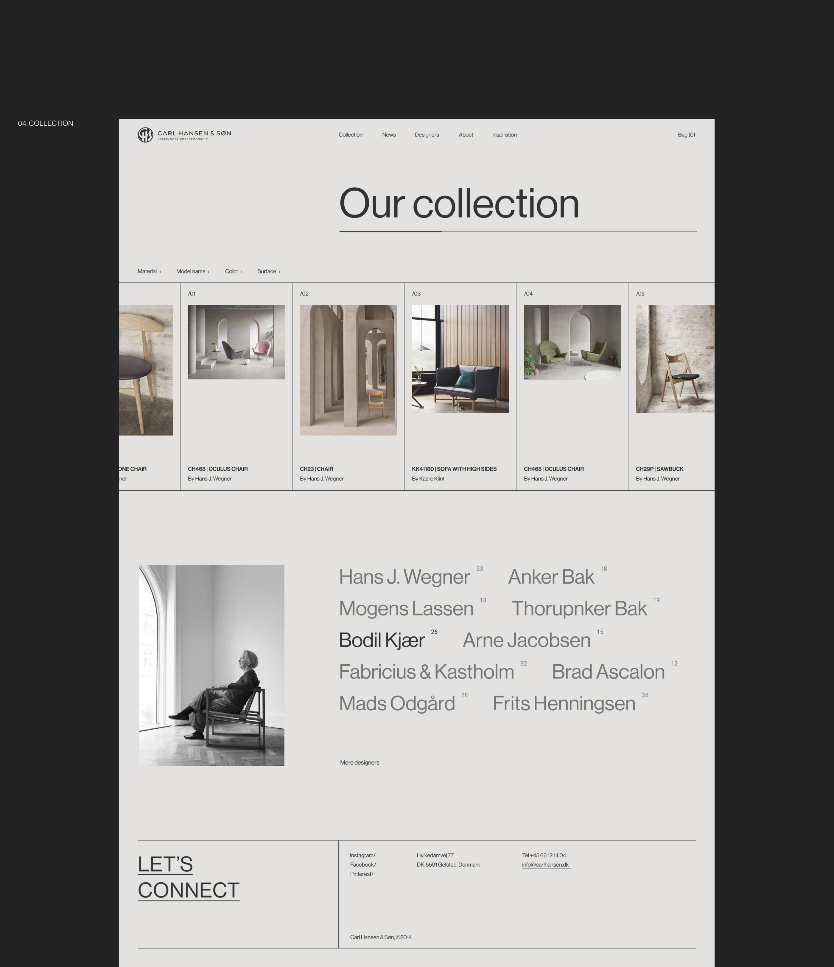 Carl Hansen & Søn — redesign concept — Изображение №21 — Интерфейсы на Dprofile