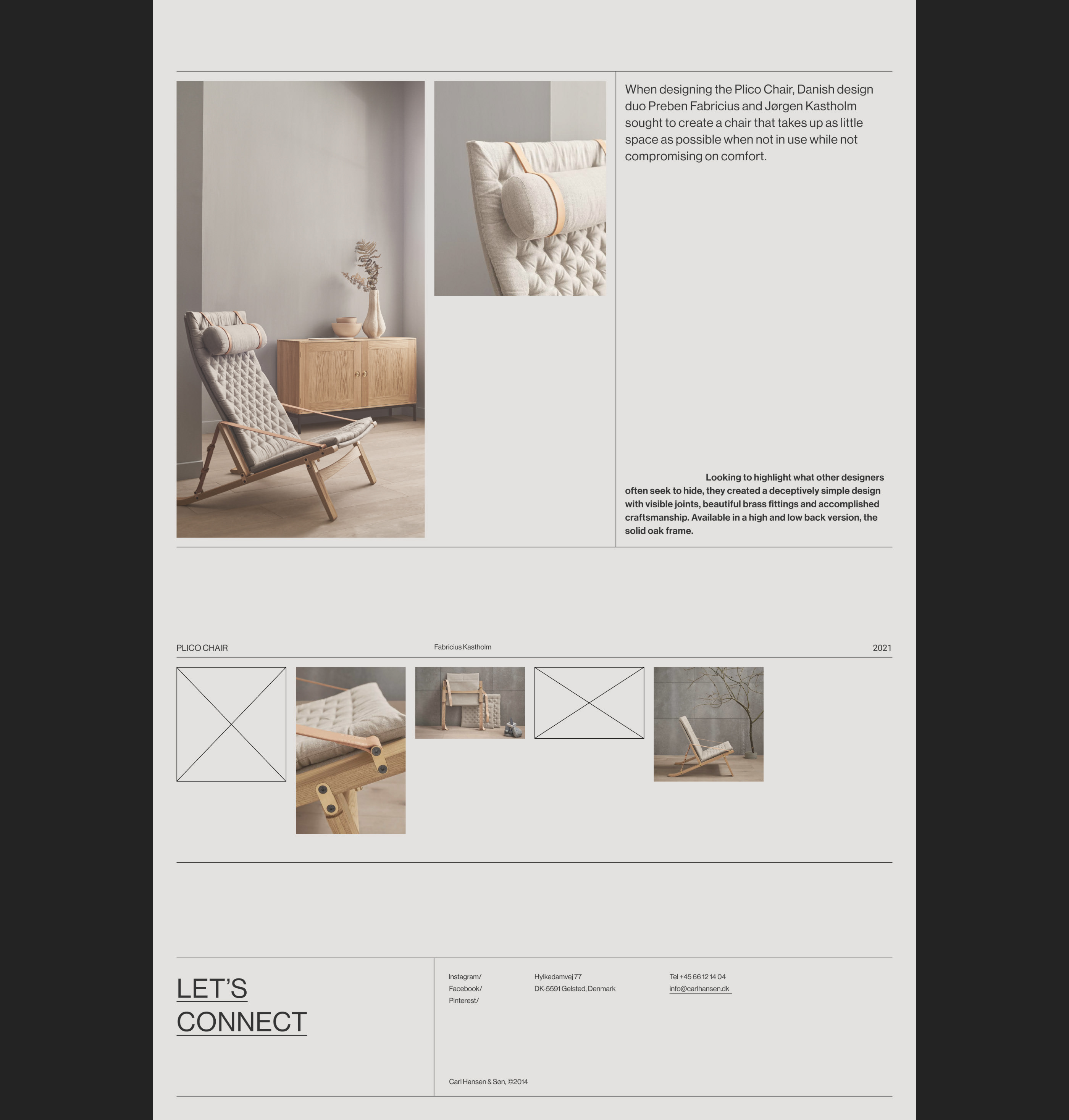 Carl Hansen & Søn — redesign concept — Изображение №12 — Интерфейсы на Dprofile