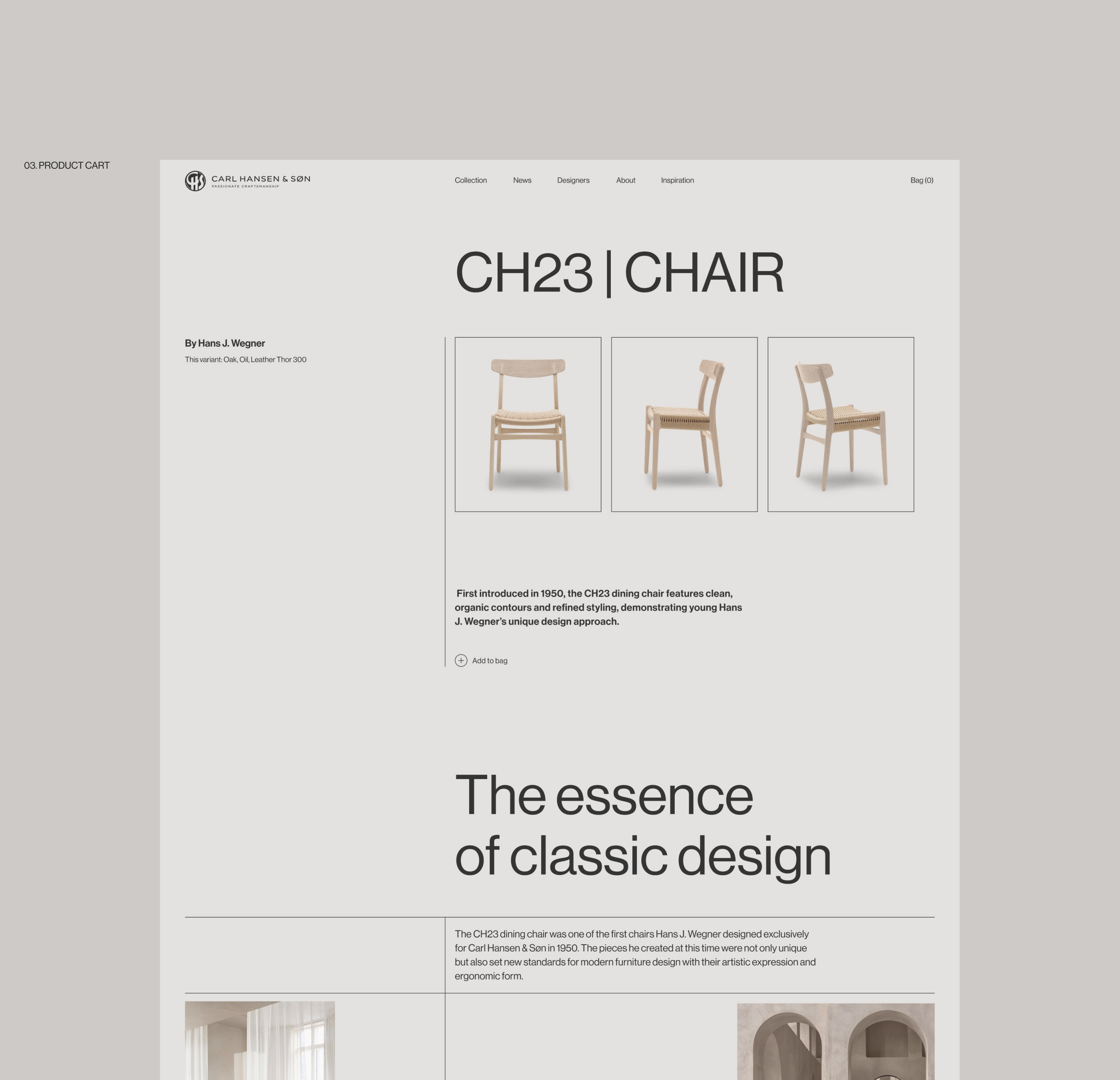 Carl Hansen & Søn — redesign concept — Изображение №16 — Интерфейсы на Dprofile