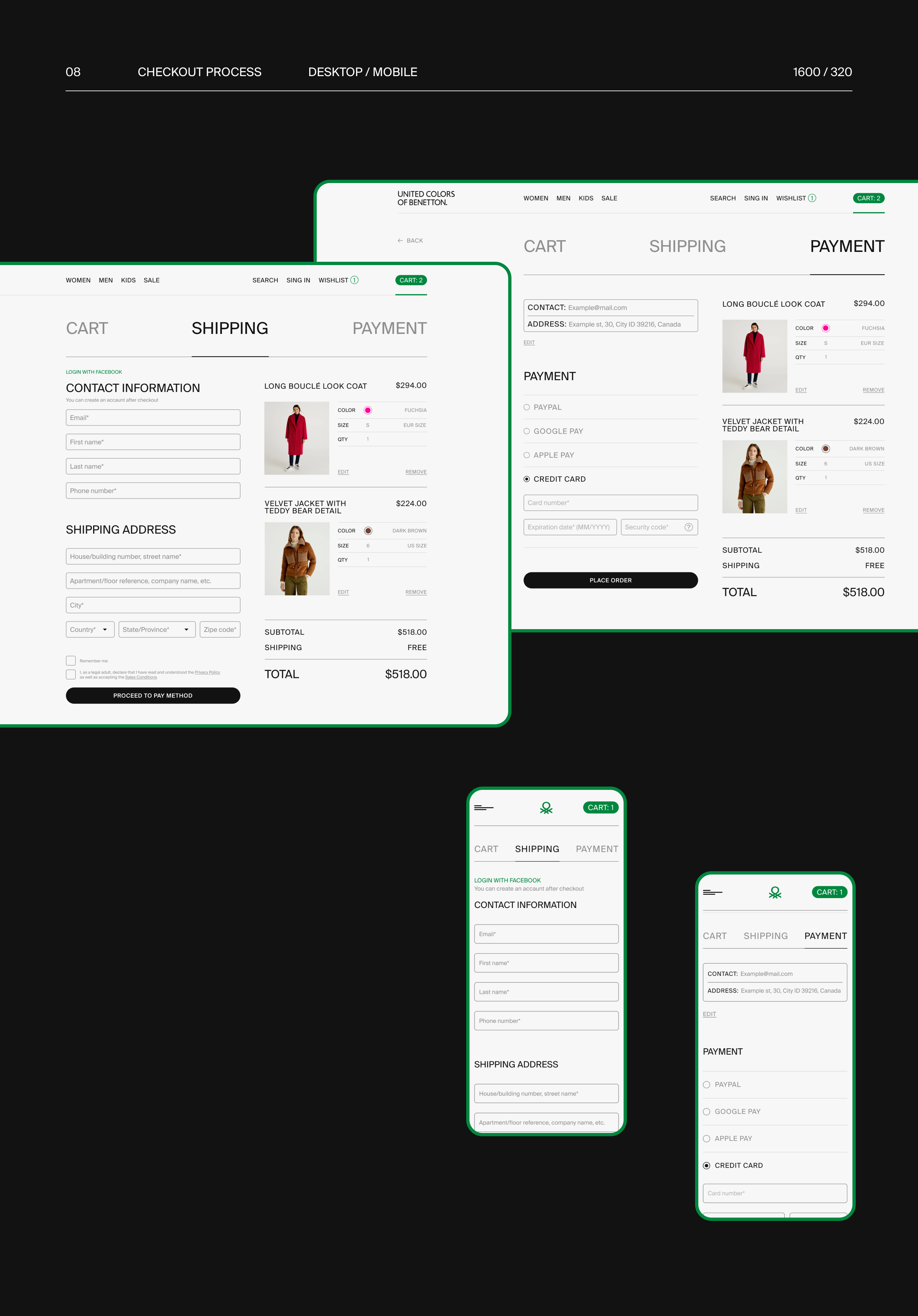 United Colors of Benetton|e-commerce — Изображение №15 — Интерфейсы на Dprofile
