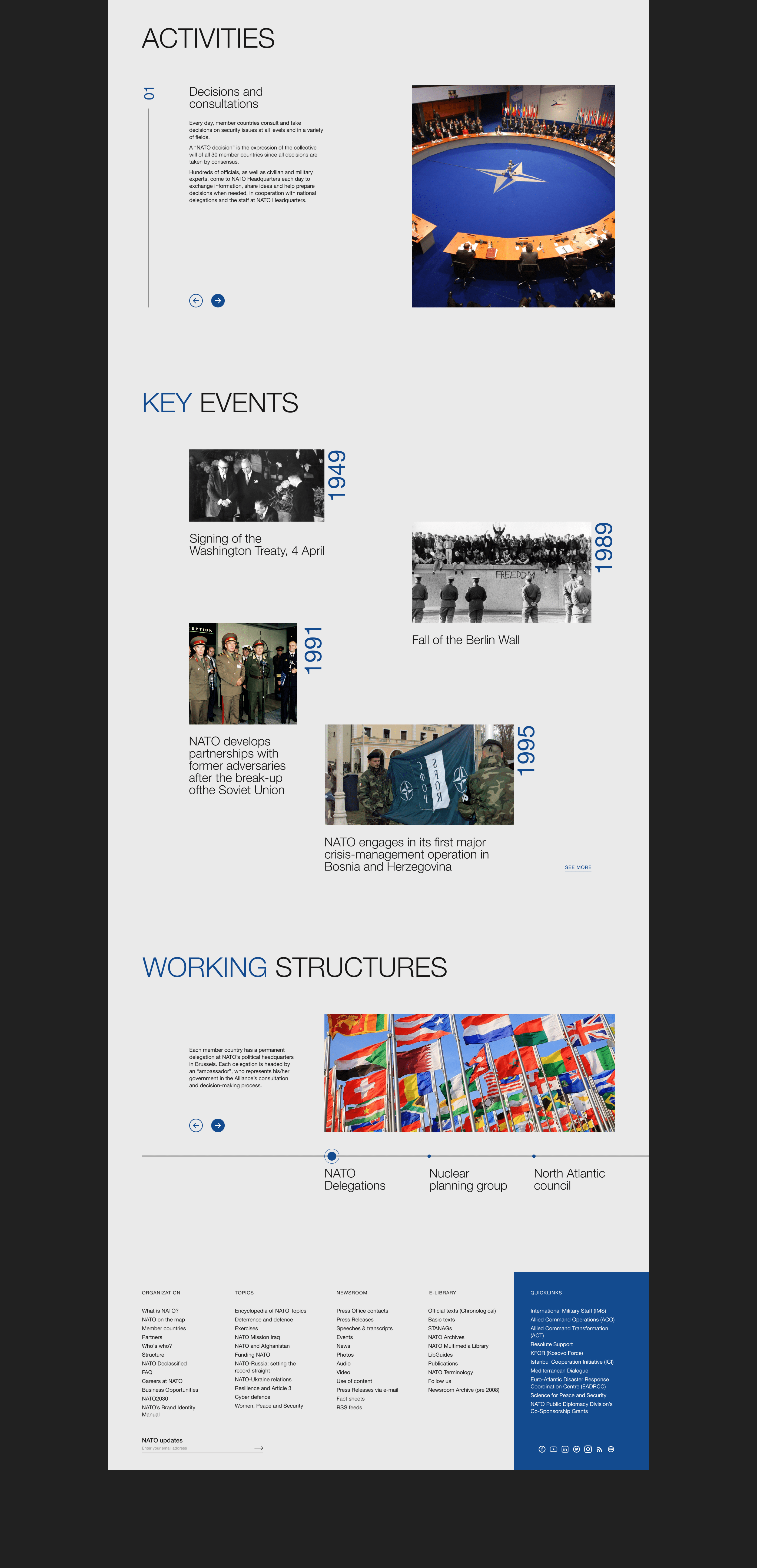 NATO — corporate website — Изображение №7 — Интерфейсы на Dprofile