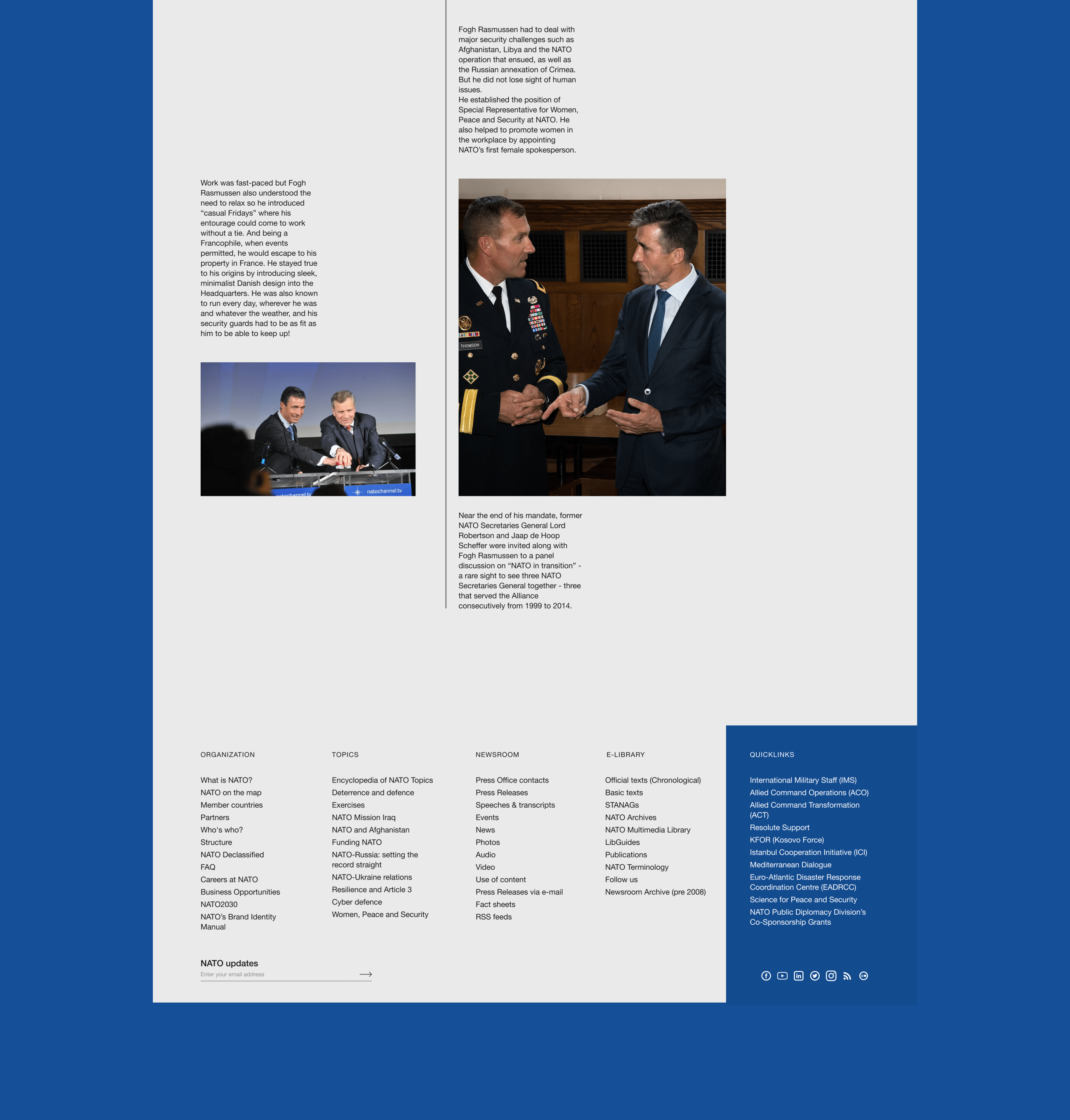 NATO — corporate website — Изображение №10 — Интерфейсы на Dprofile