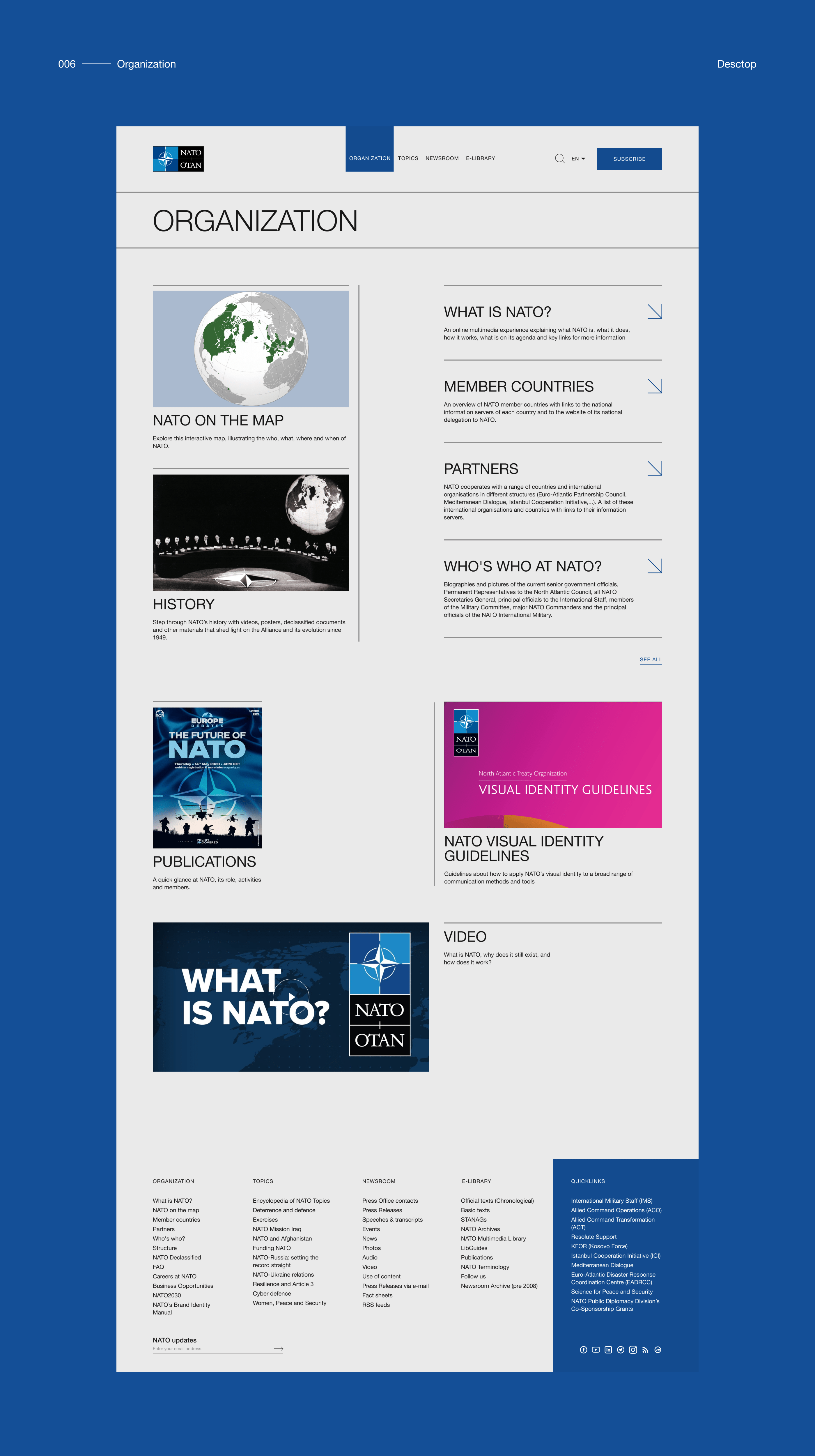 NATO — corporate website — Изображение №11 — Интерфейсы на Dprofile