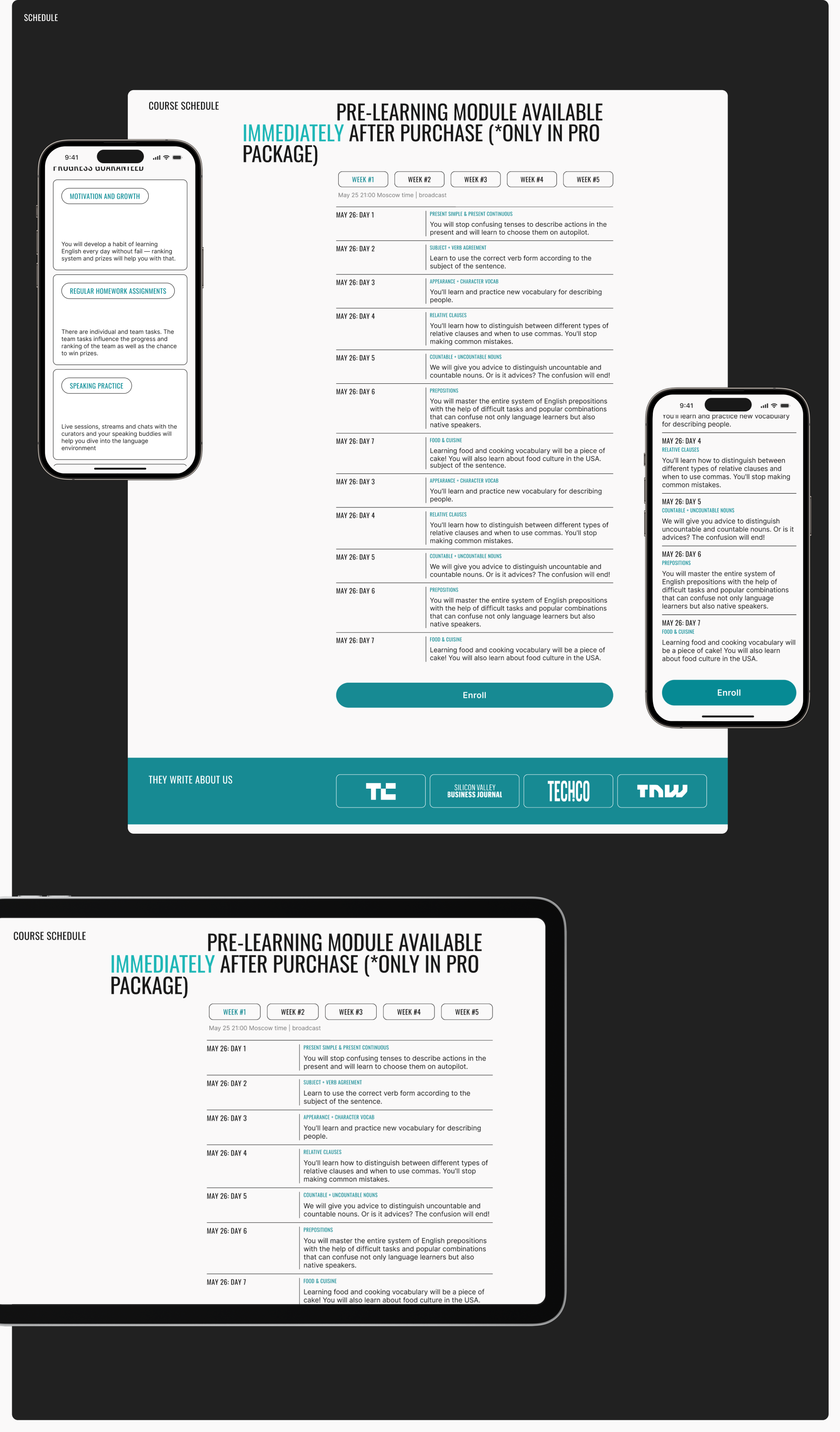 Linguatrip | Landing page for English course — Изображение №8 — Интерфейсы, Брендинг на Dprofile