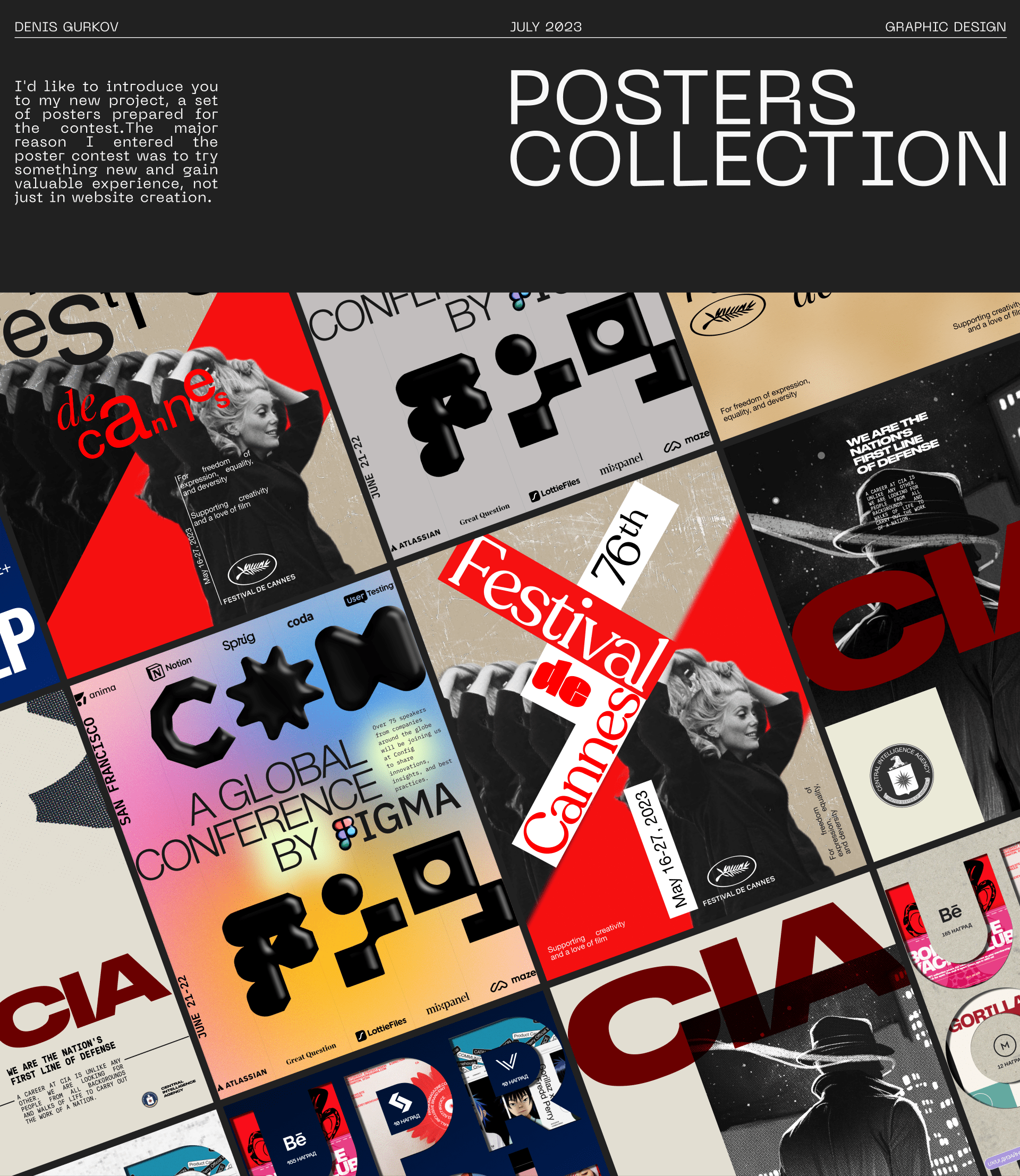 Posters Collection-2023 — Изображение №1 — Иллюстрация, Графика на Dprofile