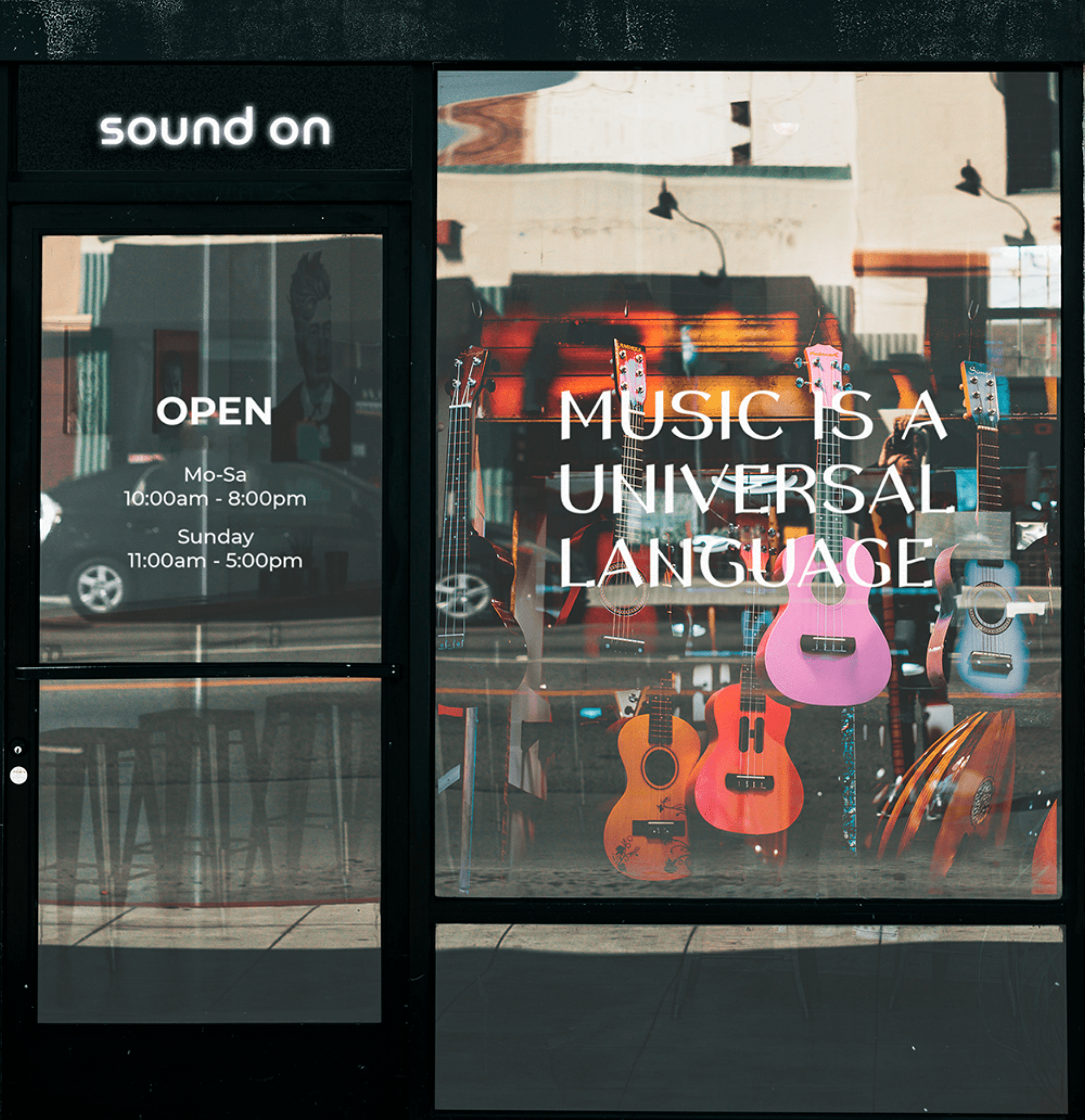 Music store Sound on — Изображение №2 — Брендинг, Графика на Dprofile