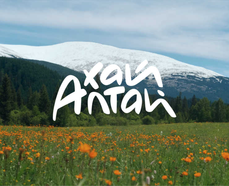 Хай Алтай lettering logo for travel agency Hi, Altai — Брендинг, Иллюстрация на Dprofile