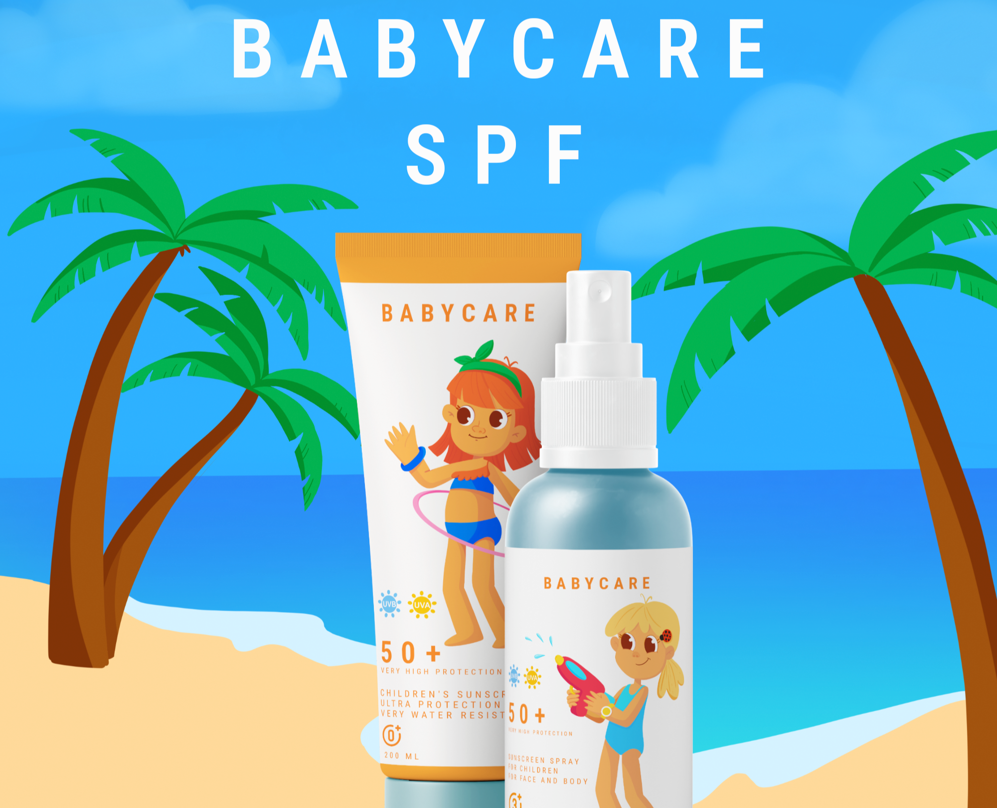 Дизайн упаковки детской косметики "Babycare" на Dprofile