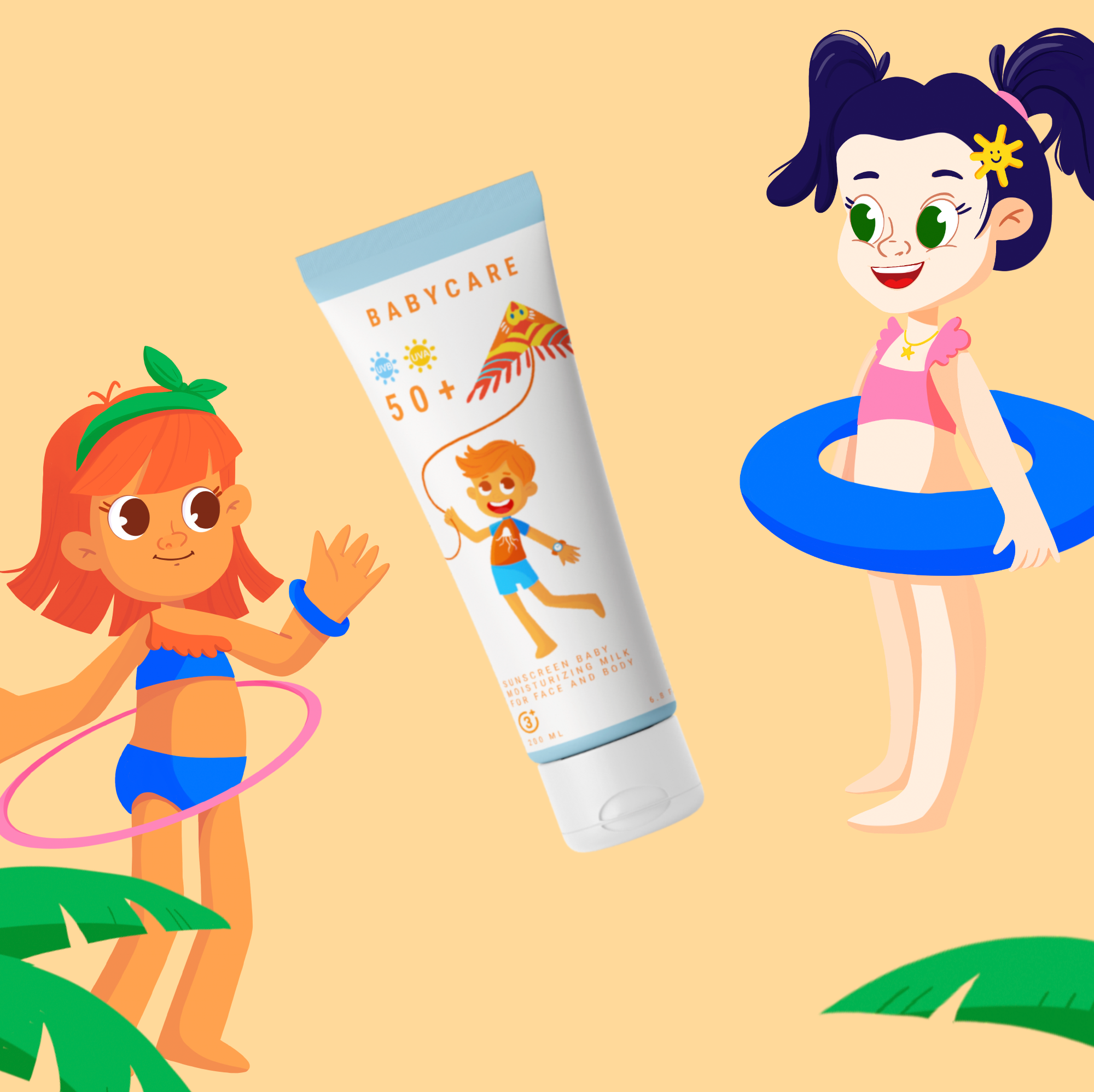 Дизайн упаковки детской косметики "Babycare" — Изображение №9 — Брендинг, Иллюстрация на Dprofile
