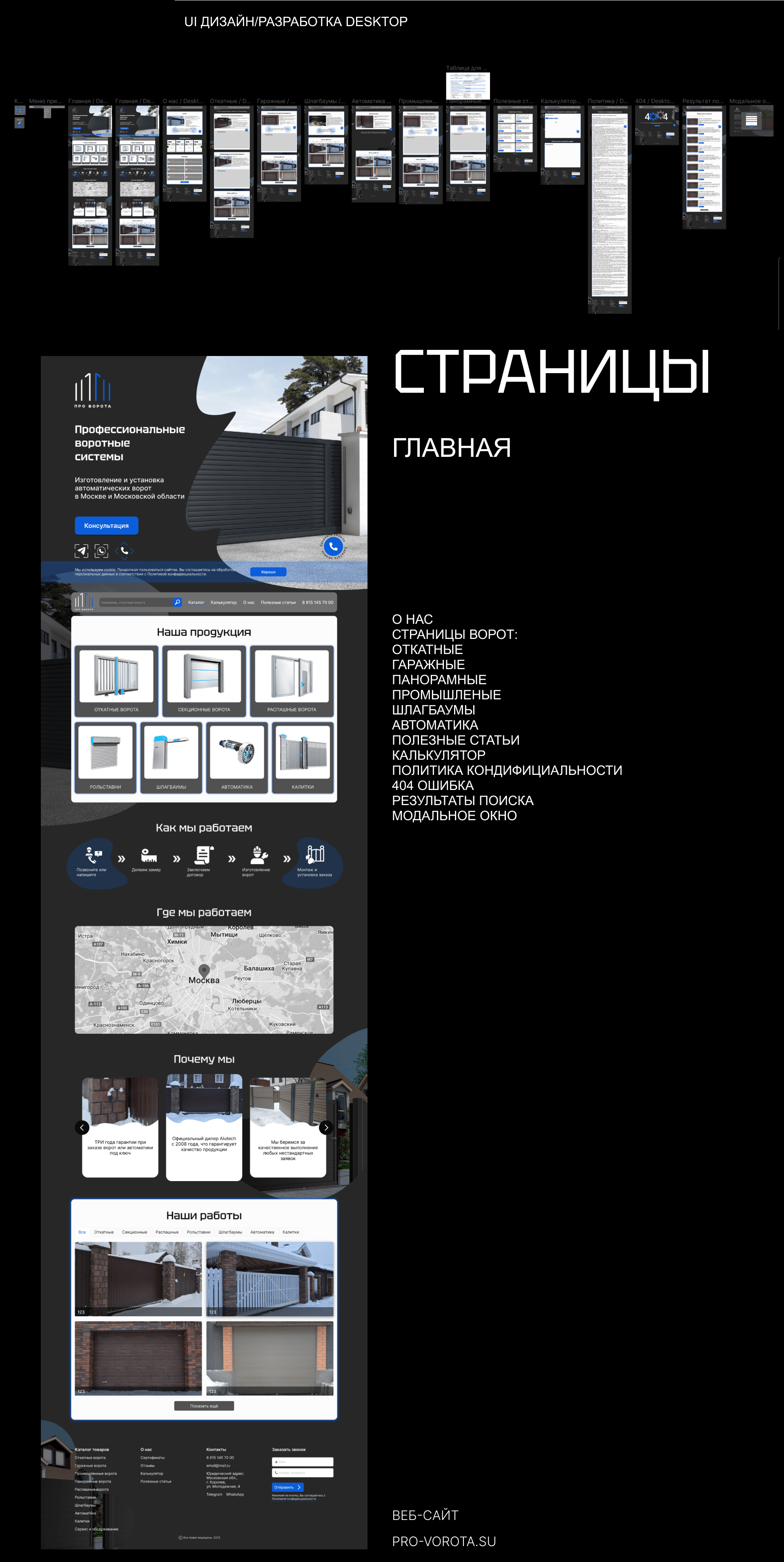 ПРОВОРОТА - Сorporate website — Изображение №4 — Интерфейсы, Брендинг на Dprofile