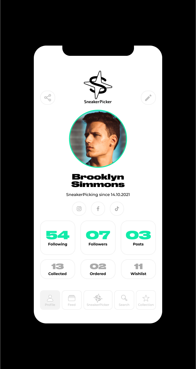 SNEAKER PICKER — Изображение №10 — Интерфейсы, Брендинг на Dprofile