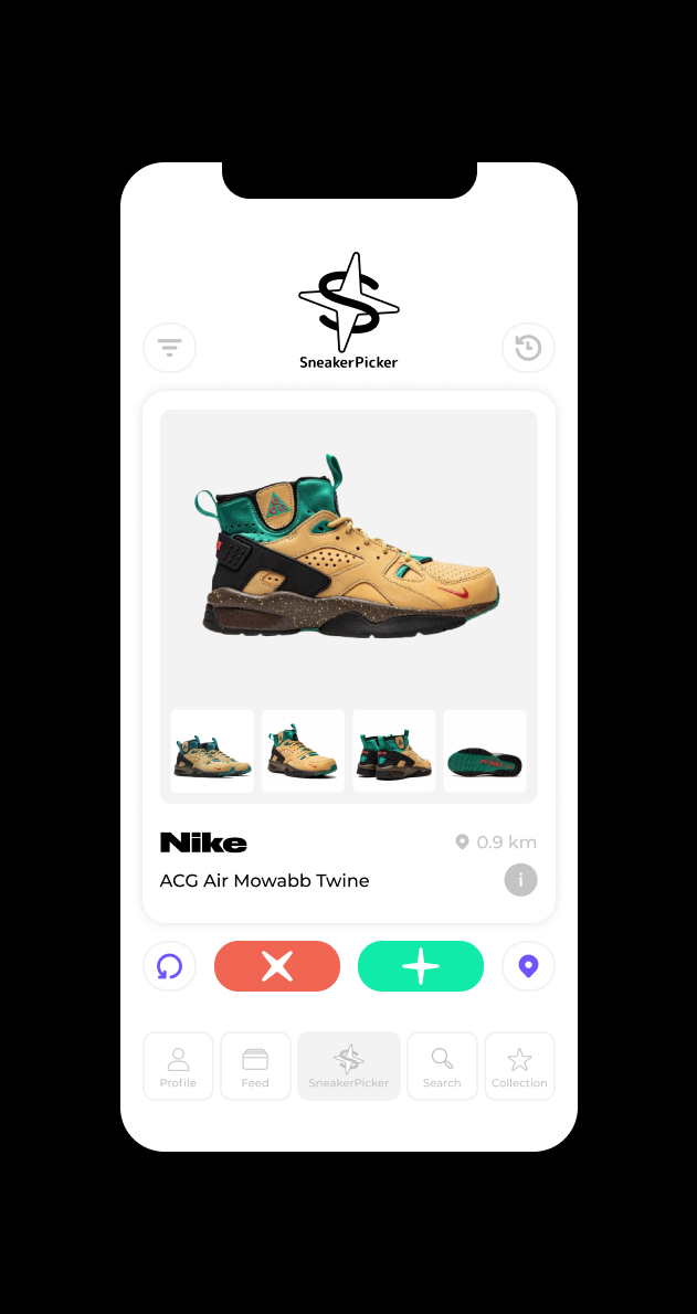 SNEAKER PICKER — Изображение №5 — Интерфейсы, Брендинг на Dprofile