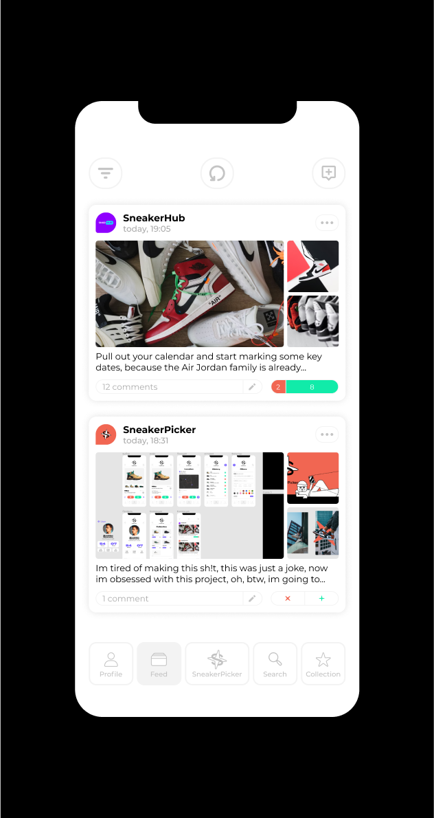 SNEAKER PICKER — Изображение №12 — Интерфейсы, Брендинг на Dprofile