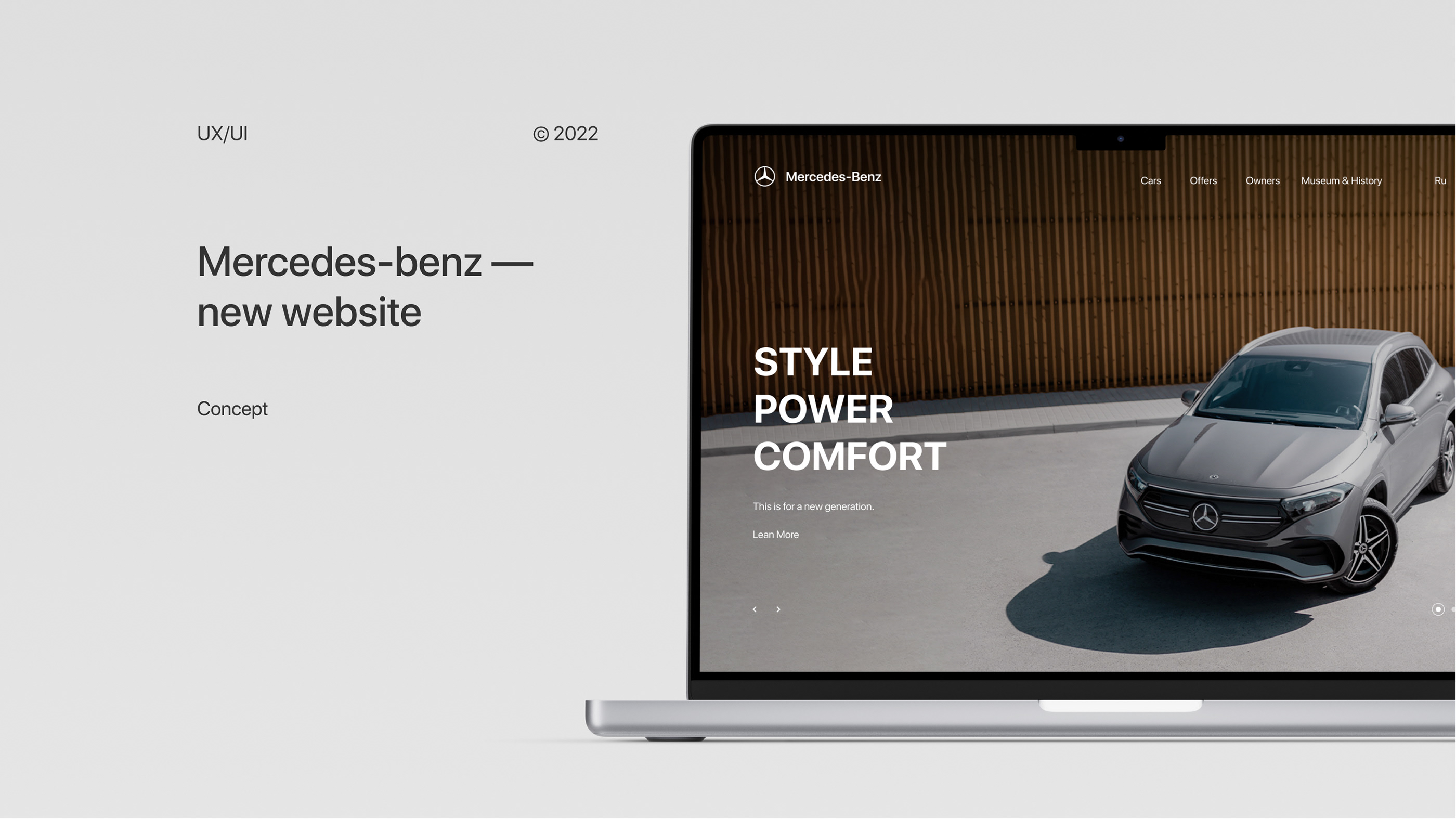 Mercedes-benz — website concept — Изображение №1 — Интерфейсы на Dprofile