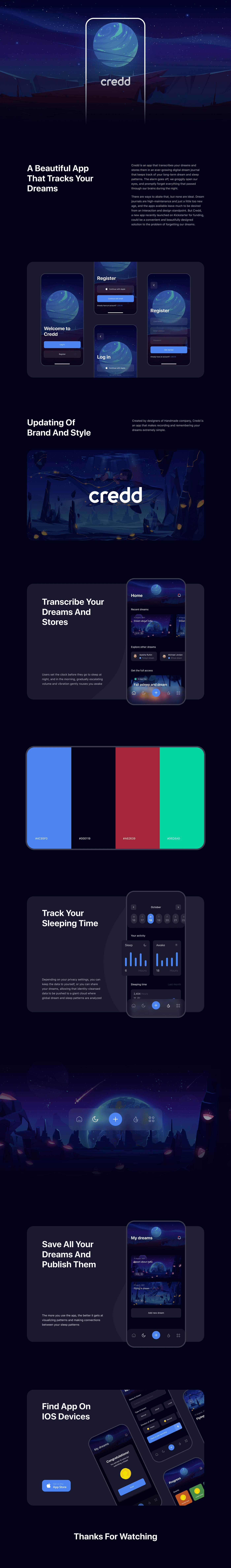 Credd - Dream tracking app — Изображение №1 — Интерфейсы, Иллюстрация на Dprofile