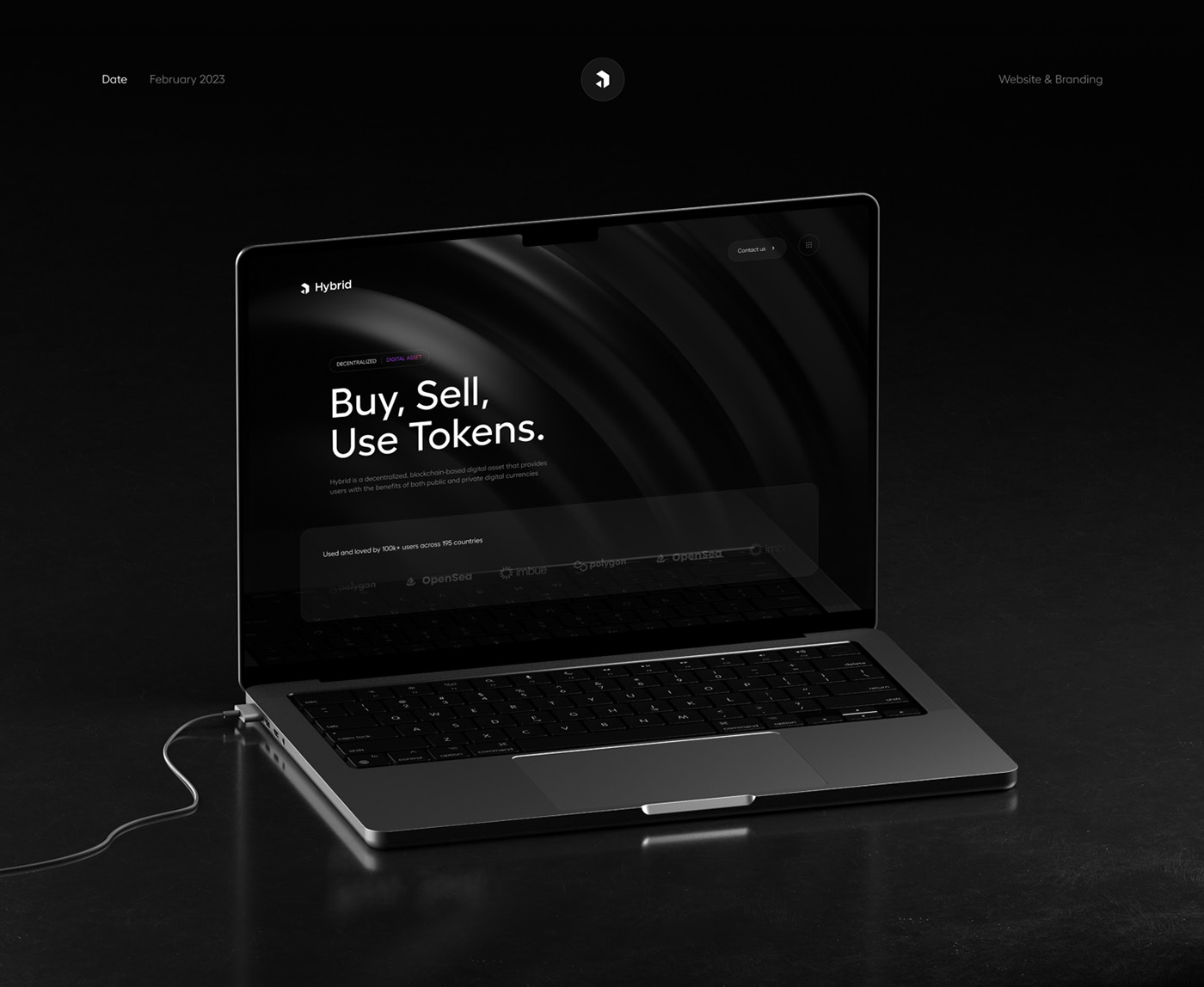 Hybrid - Digital currency website — Изображение №1 — Интерфейсы, 3D на Dprofile