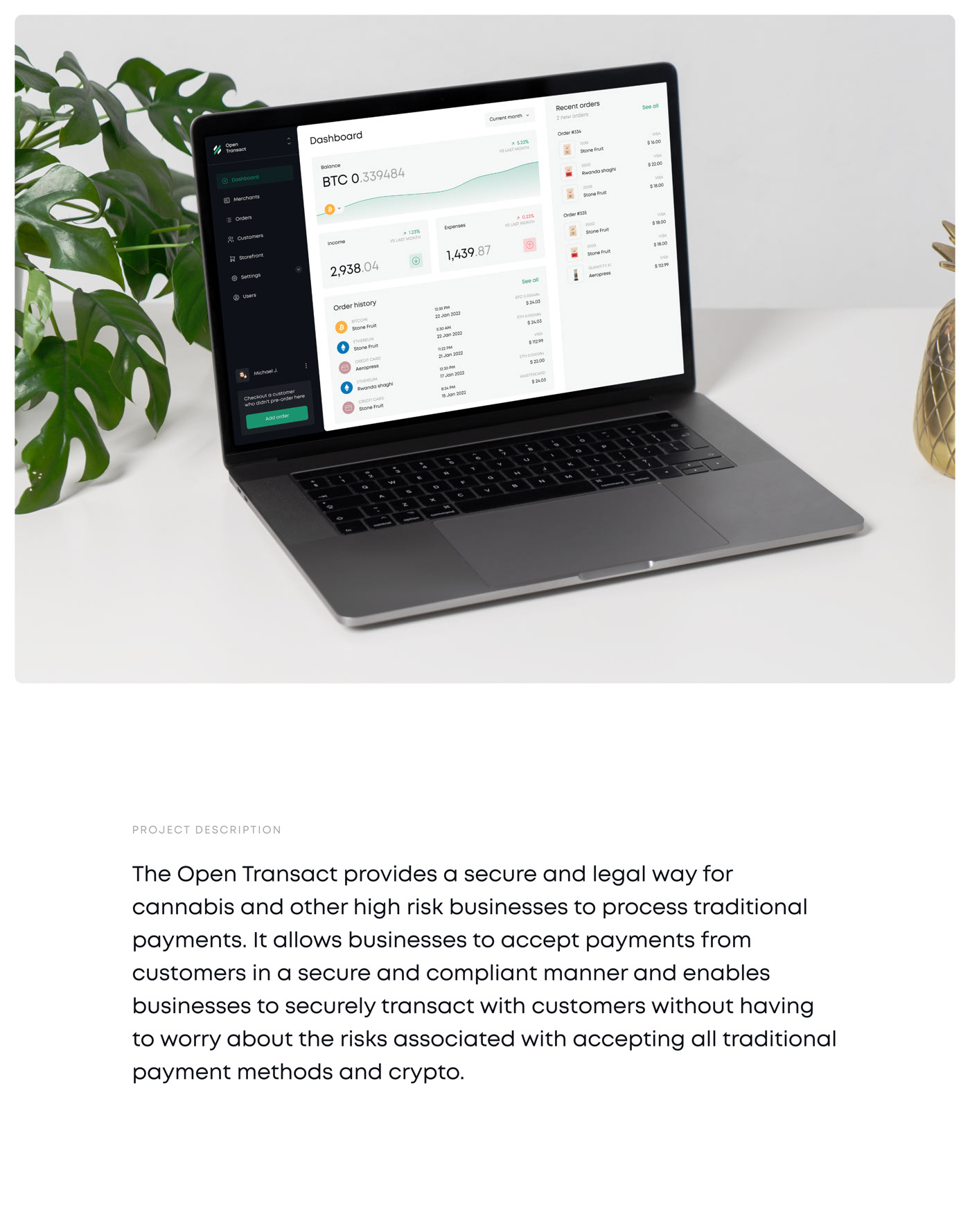 Open Transact - Payments webapp — Изображение №1 — Интерфейсы на Dprofile