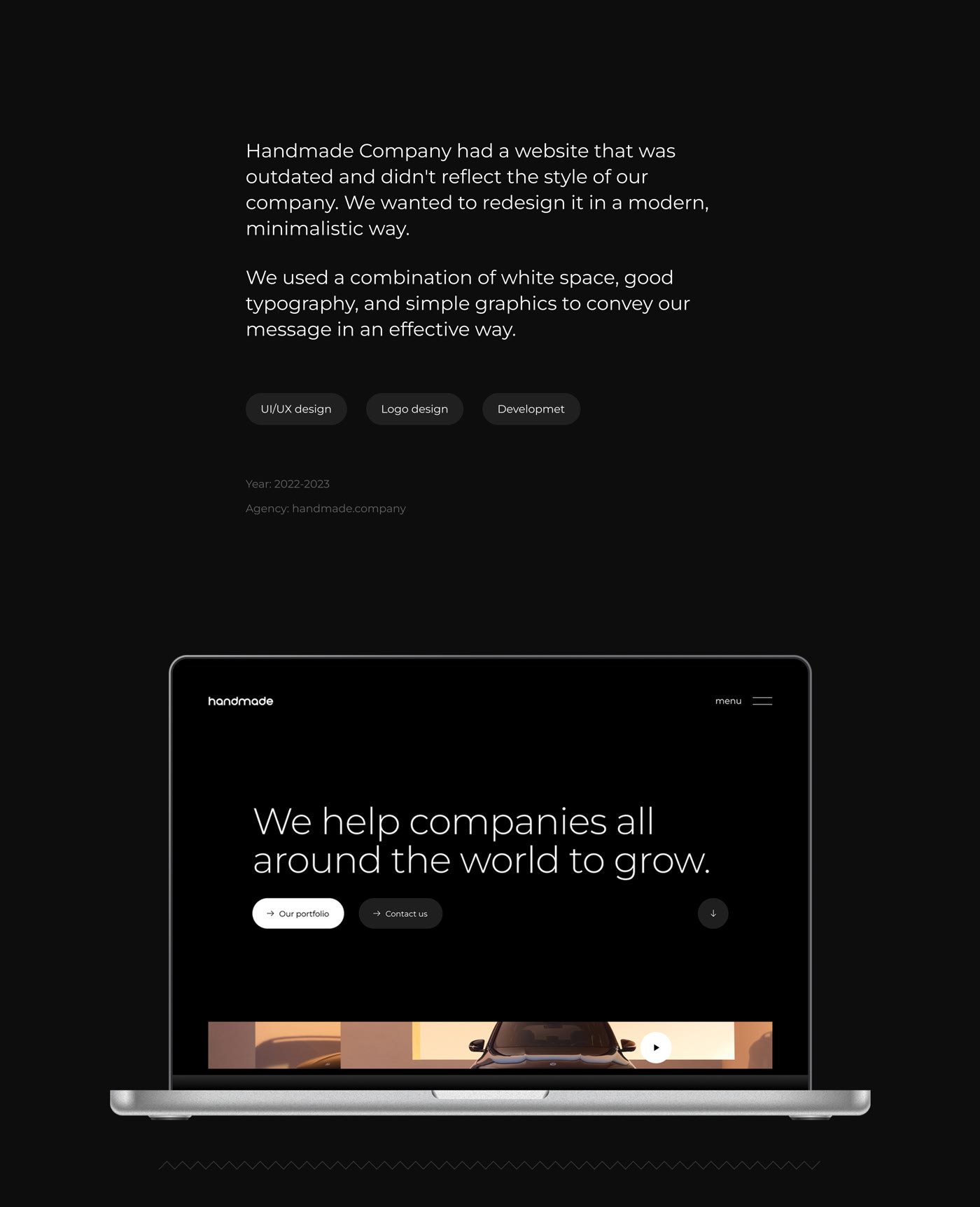 Handmade Company - Digital agency website — Изображение №2 — Интерфейсы на Dprofile