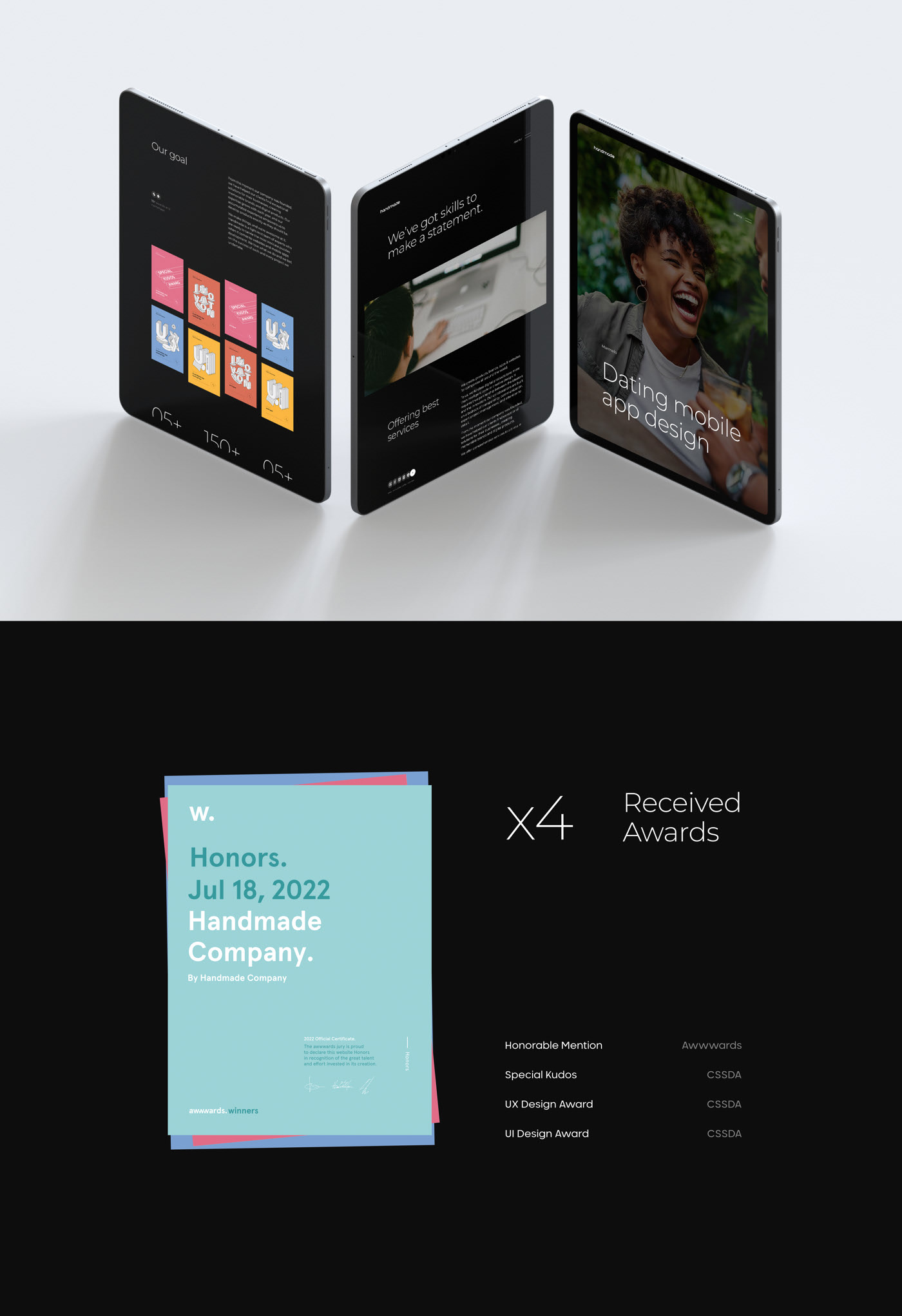 Handmade Company - Digital agency website — Изображение №6 — Интерфейсы на Dprofile