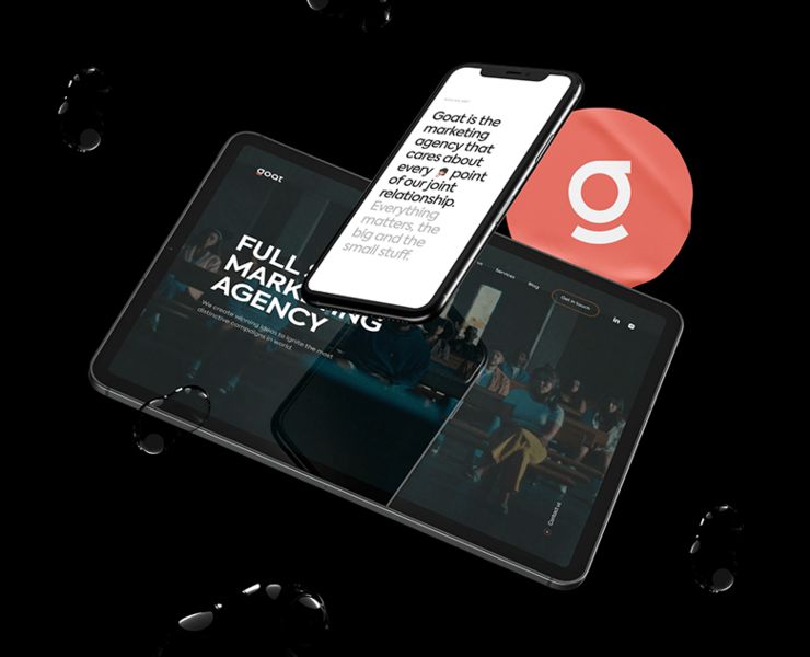 Goat - Marketing agency website, branding and logo на Dprofile