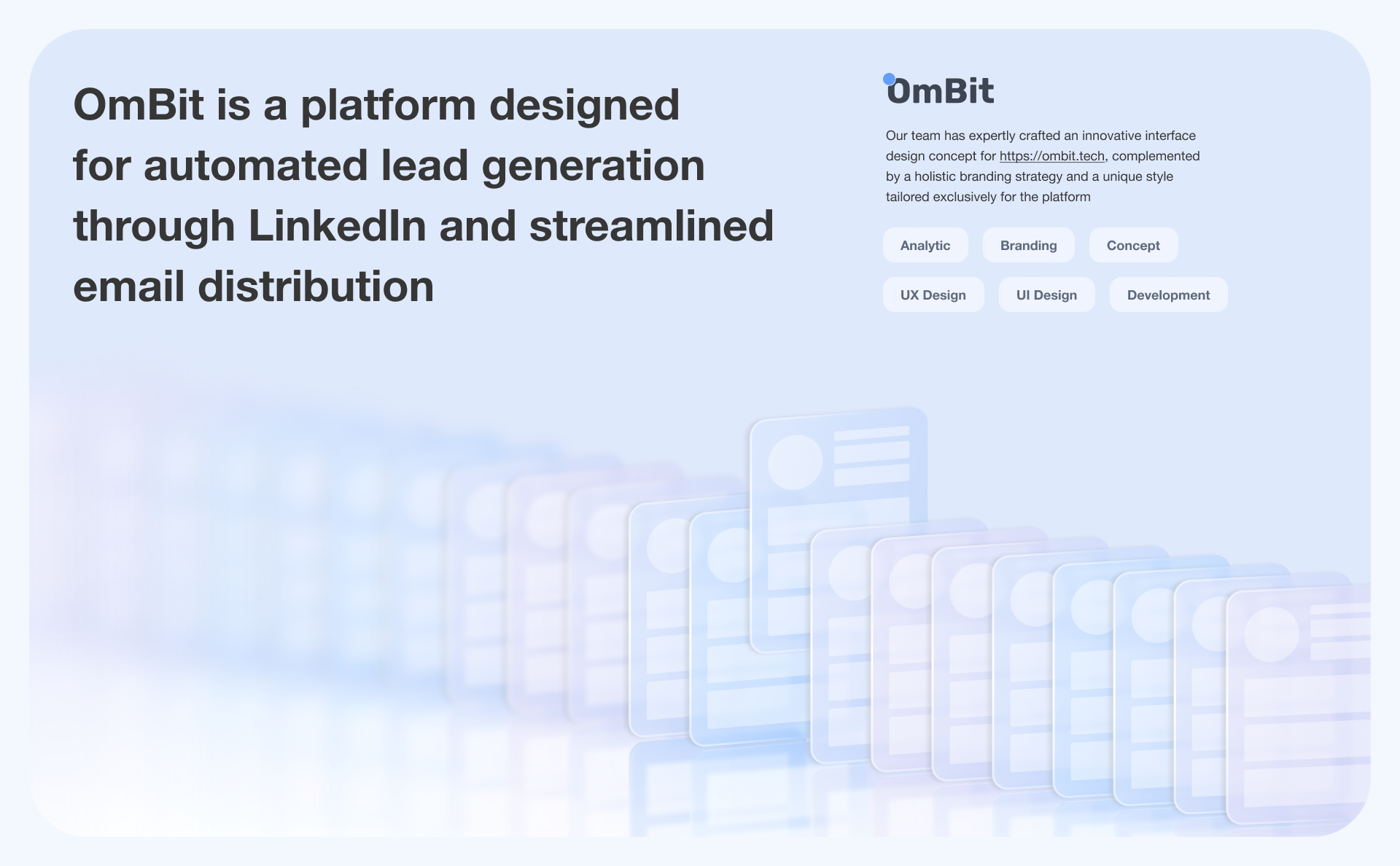 OmBit - платформа для генерации лидов с LinkedIn — Изображение №2 — Интерфейсы на Dprofile