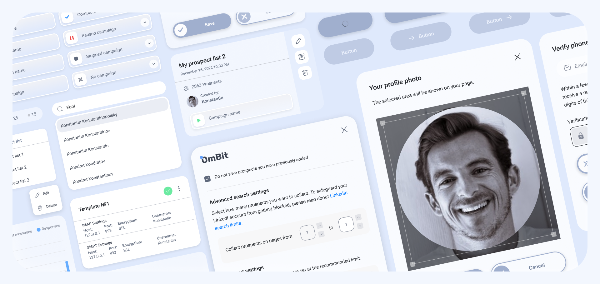 OmBit - платформа для генерации лидов с LinkedIn — Изображение №11 — Интерфейсы на Dprofile