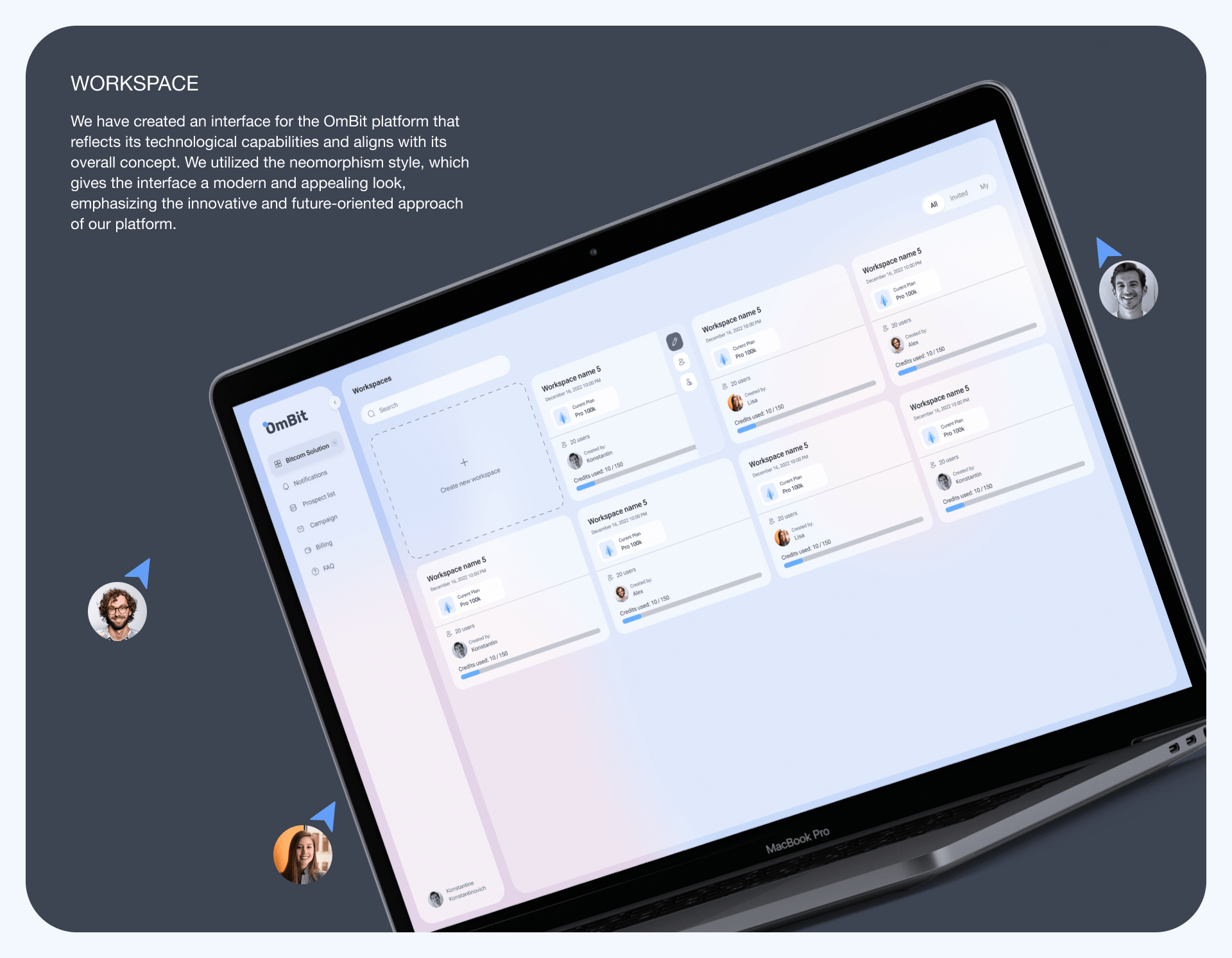 OmBit - платформа для генерации лидов с LinkedIn — Изображение №17 — Интерфейсы на Dprofile