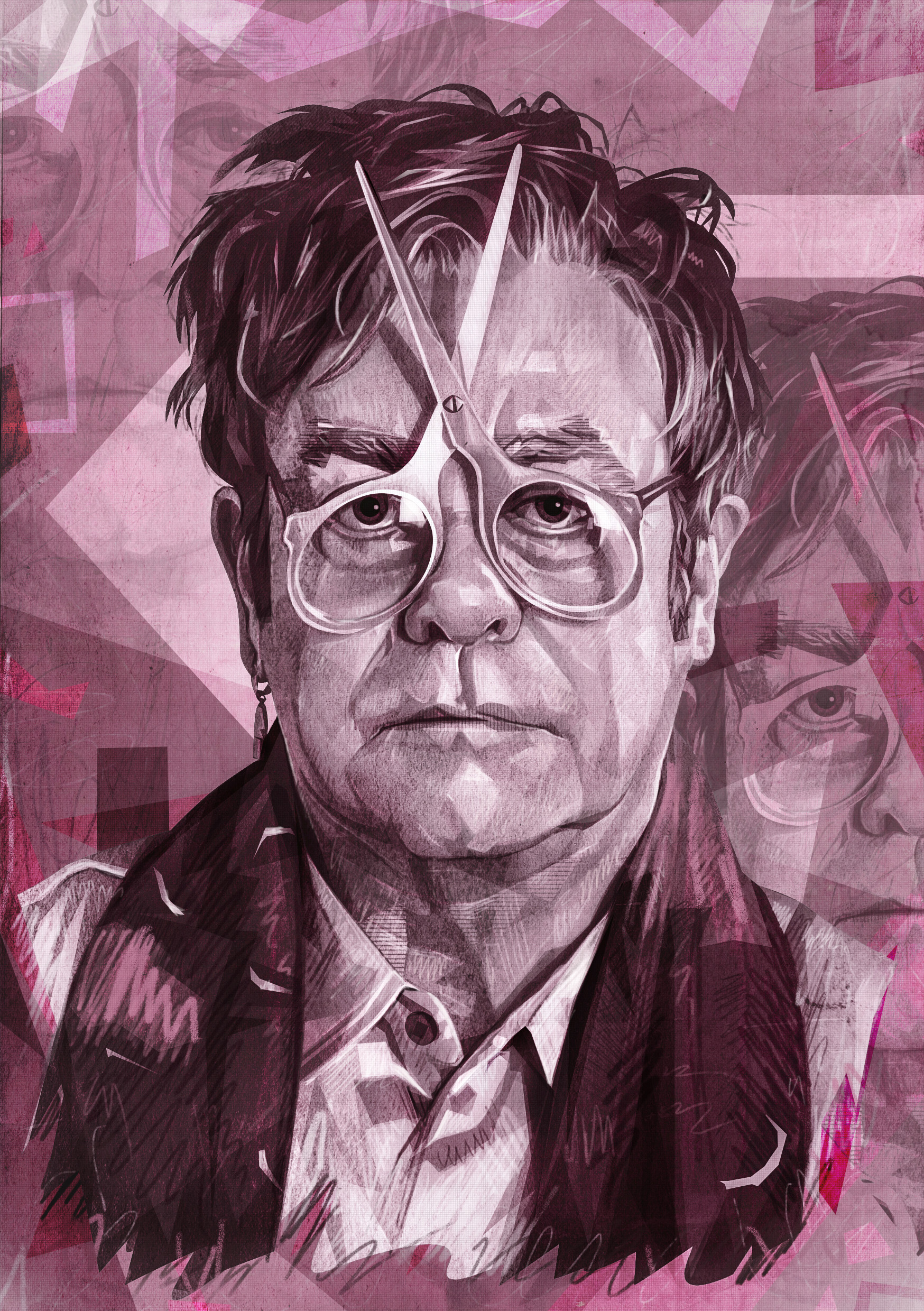 D.Lynch, E.John, J.Nicholson, A.Winehouse — Изображение №4 — Иллюстрация, Графика на Dprofile