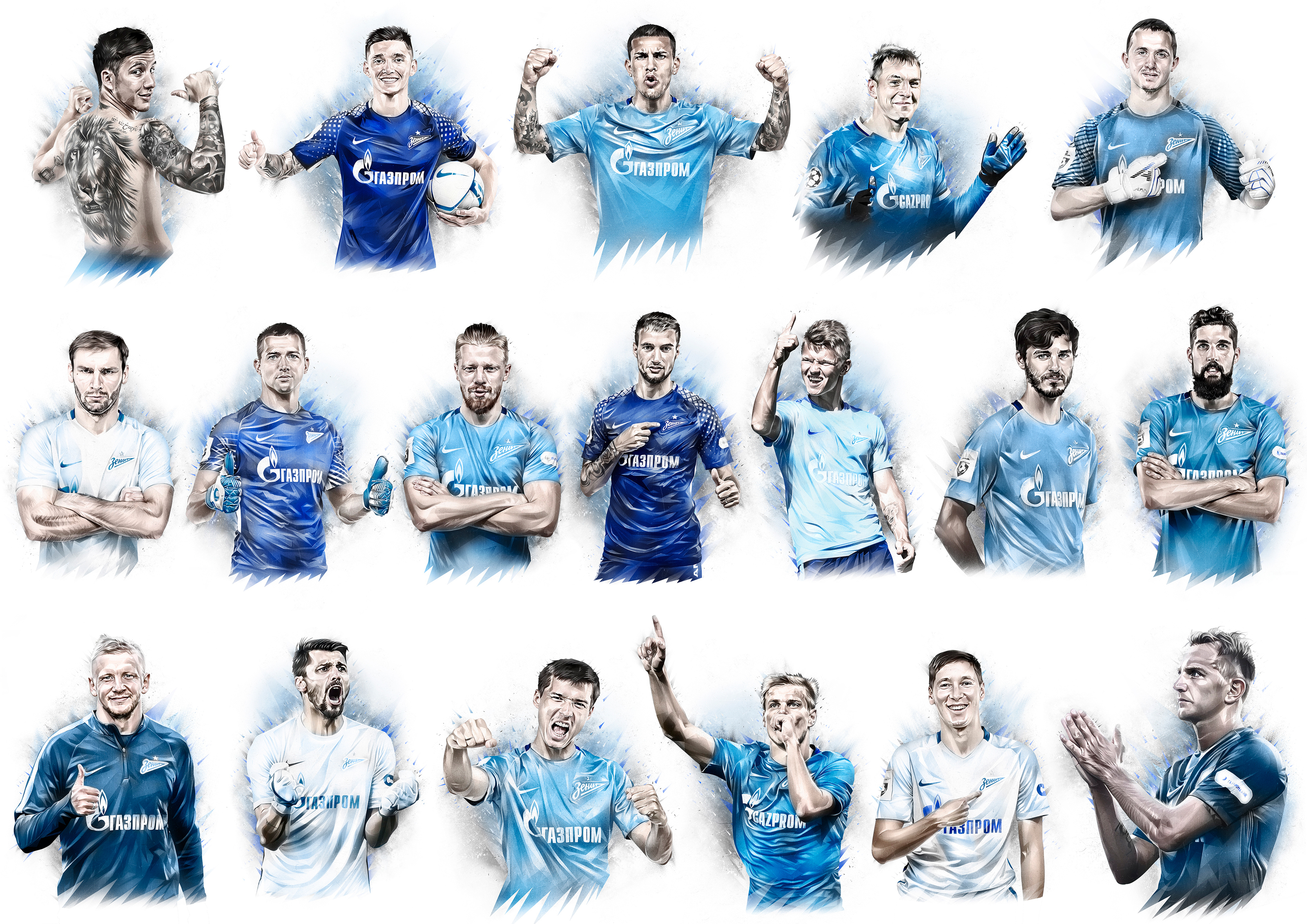 Zenit / Players — Изображение №42 — Иллюстрация, Графика на Dprofile