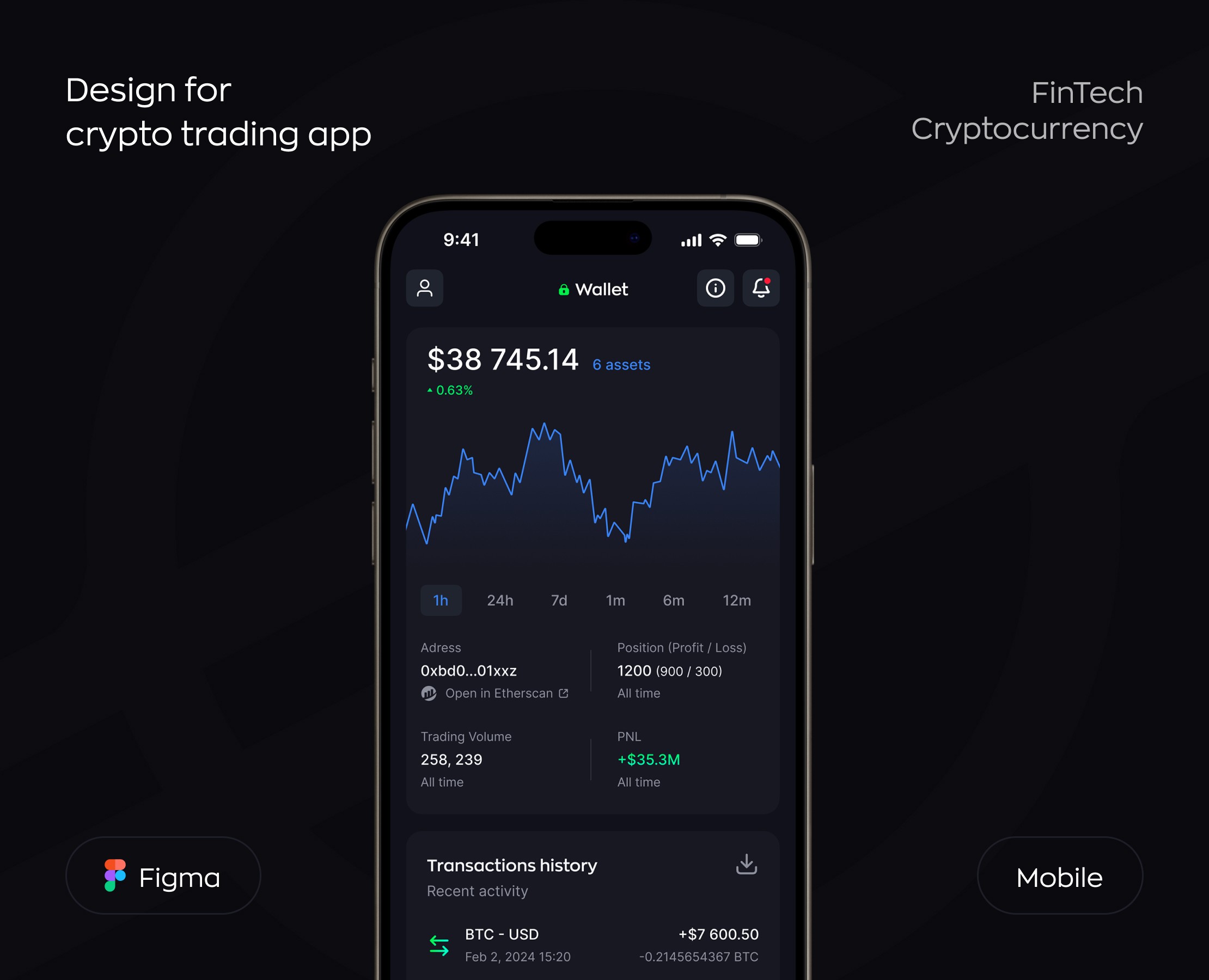 Stellar - Crypto trading app на Dprofile