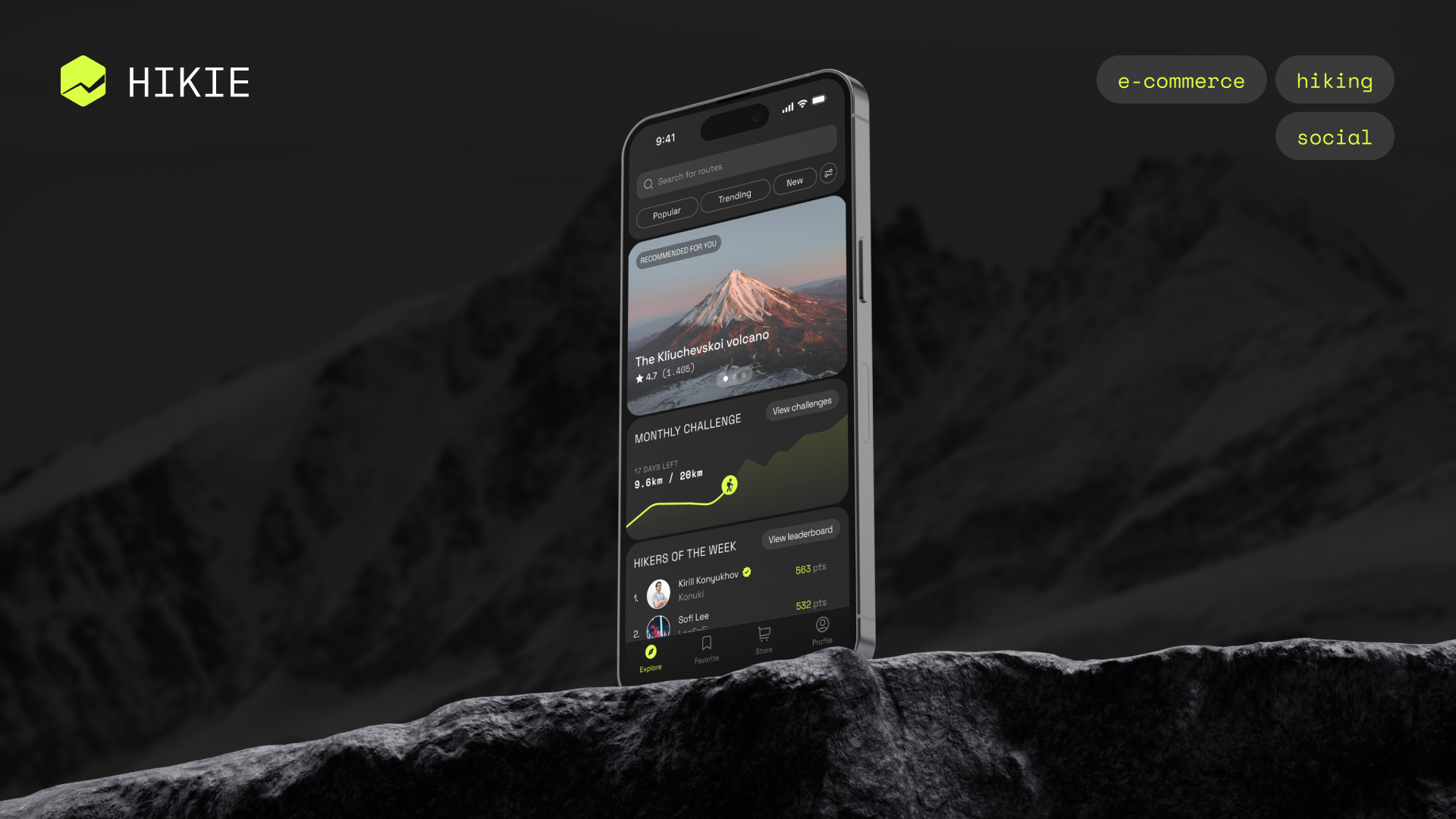 Hikie - mobile app — Изображение №1 — Интерфейсы на Dprofile