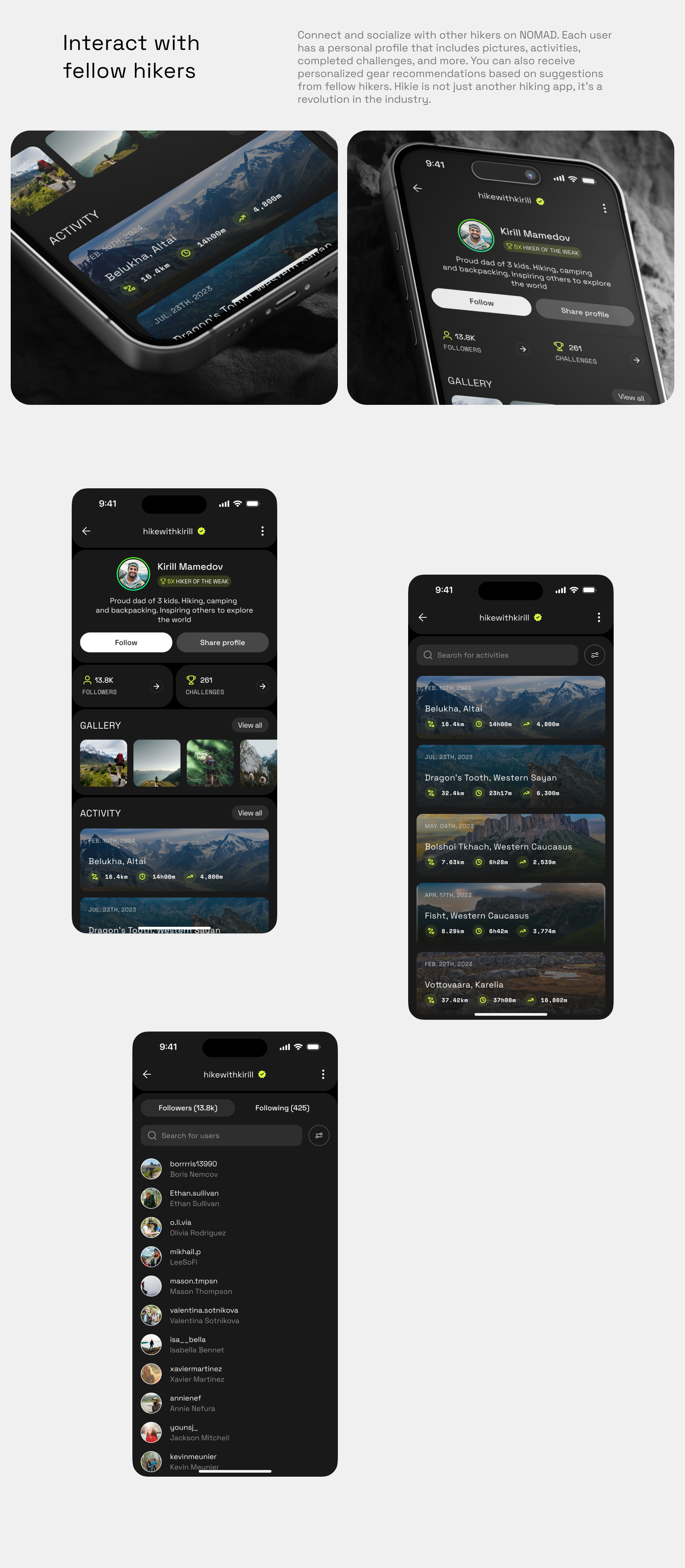 Hikie - mobile app — Изображение №6 — Интерфейсы на Dprofile