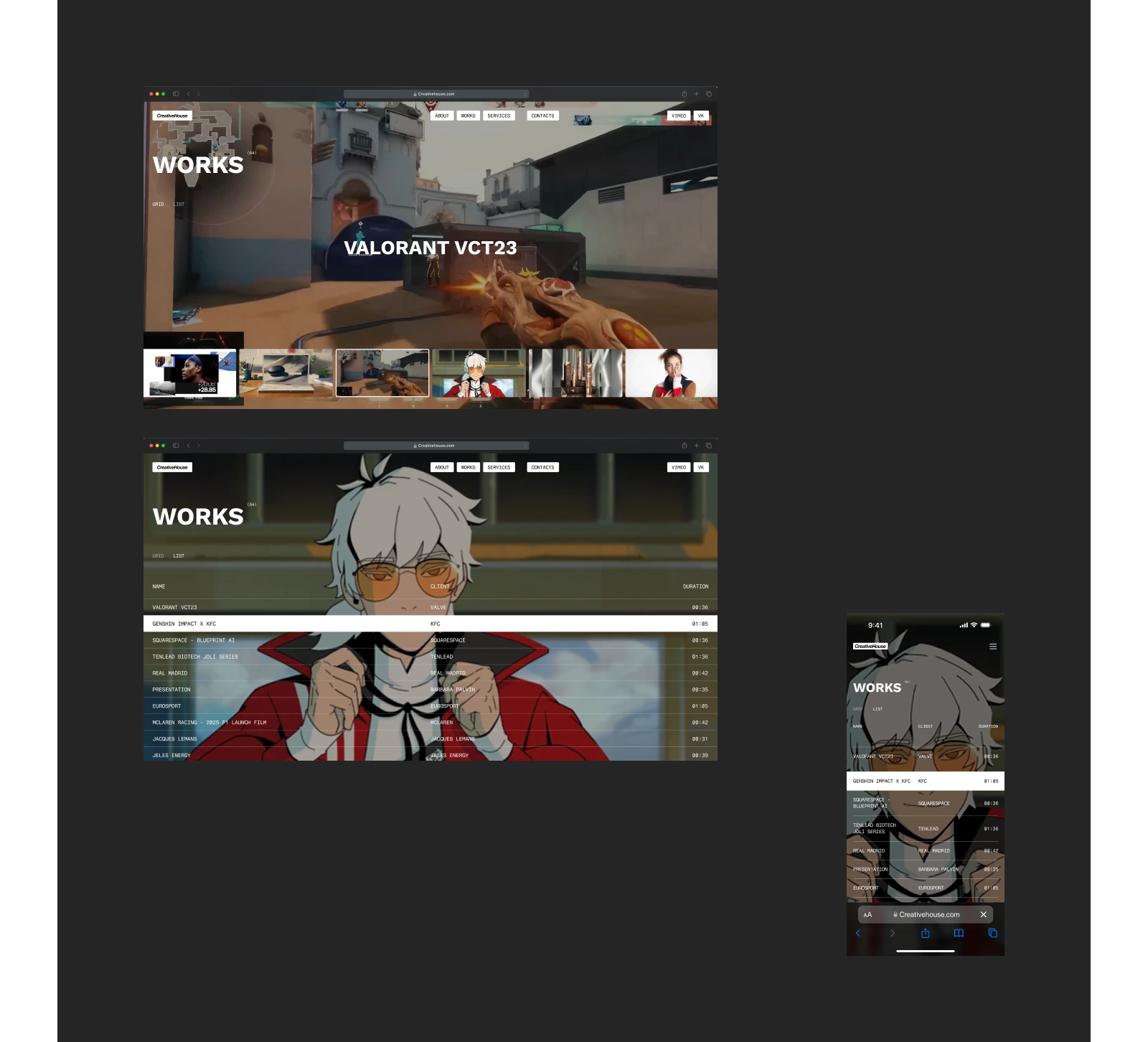 CreativeHouse — Изображение №14 — Интерфейсы, Анимация на Dprofile