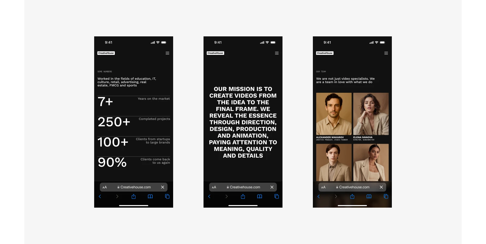 CreativeHouse — Изображение №12 — Интерфейсы, Анимация на Dprofile