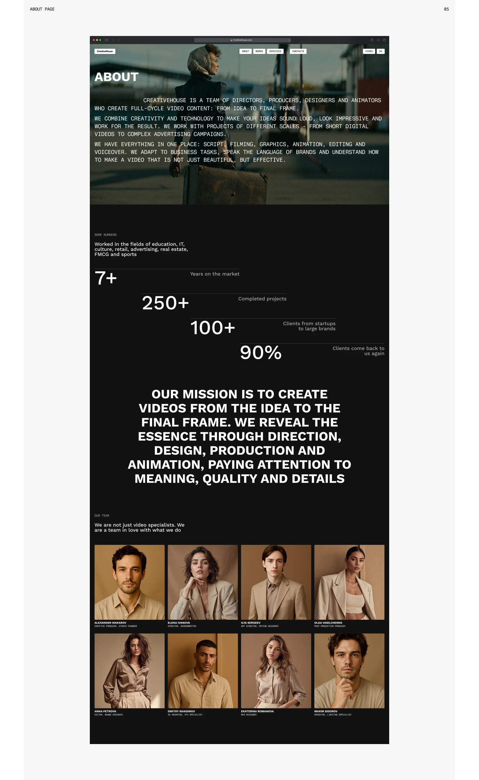 CreativeHouse — Изображение №10 — Интерфейсы, Анимация на Dprofile