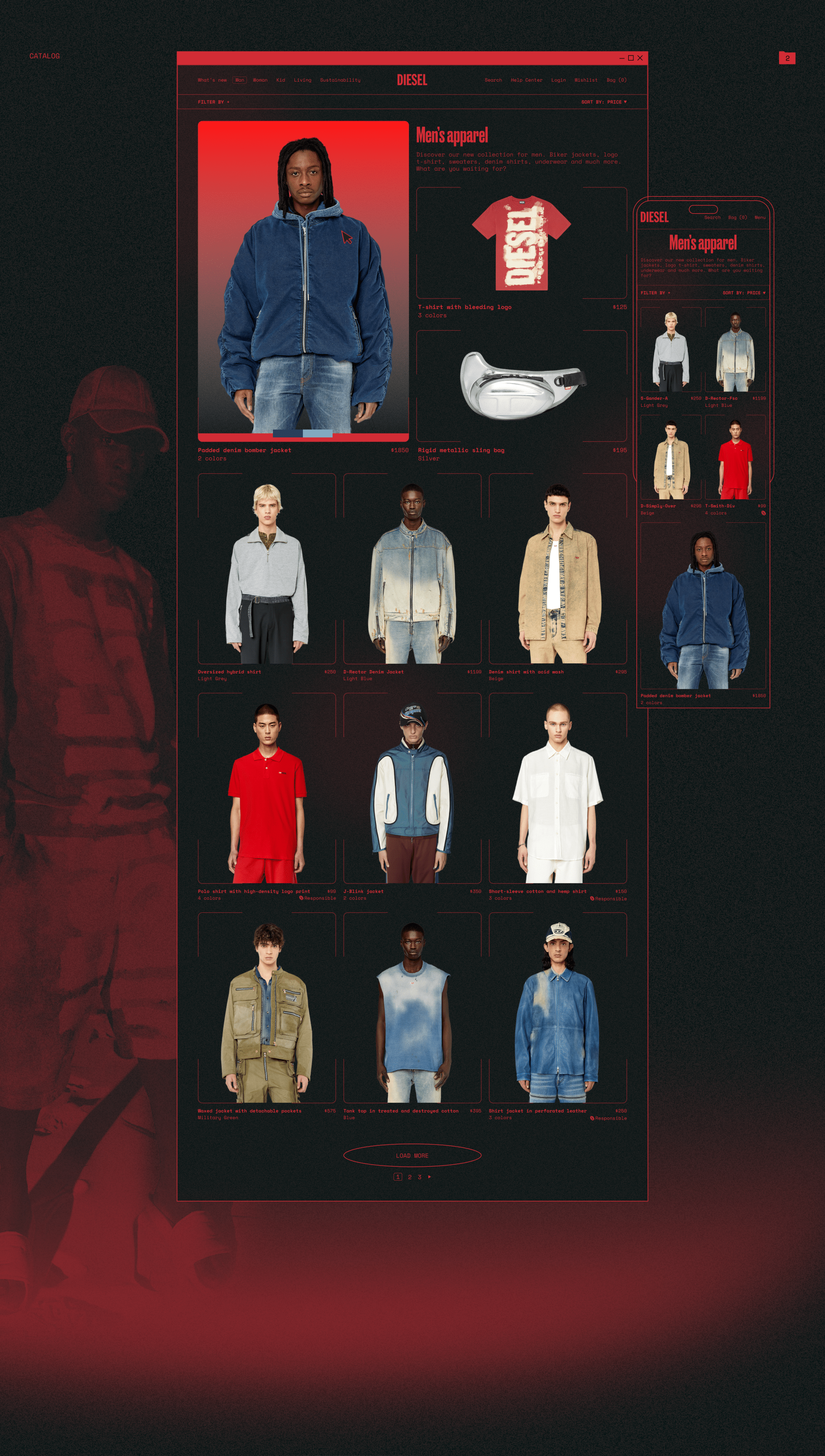 DIESEL | E-commerce — Изображение №4 — Интерфейсы на Dprofile