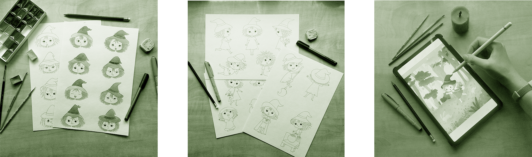 Children's book illustration / Little forest witch — Изображение №9 — Иллюстрация на Dprofile