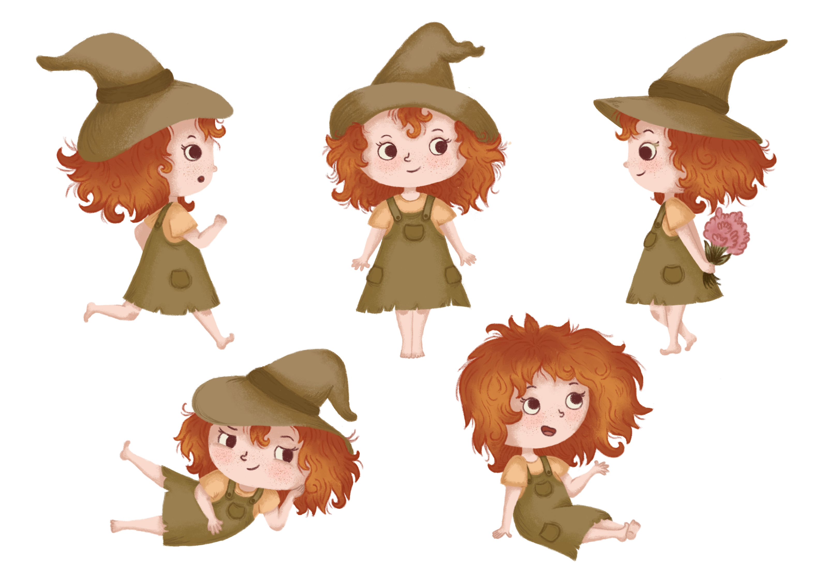 Children's book illustration / Little forest witch — Изображение №4 — Иллюстрация на Dprofile