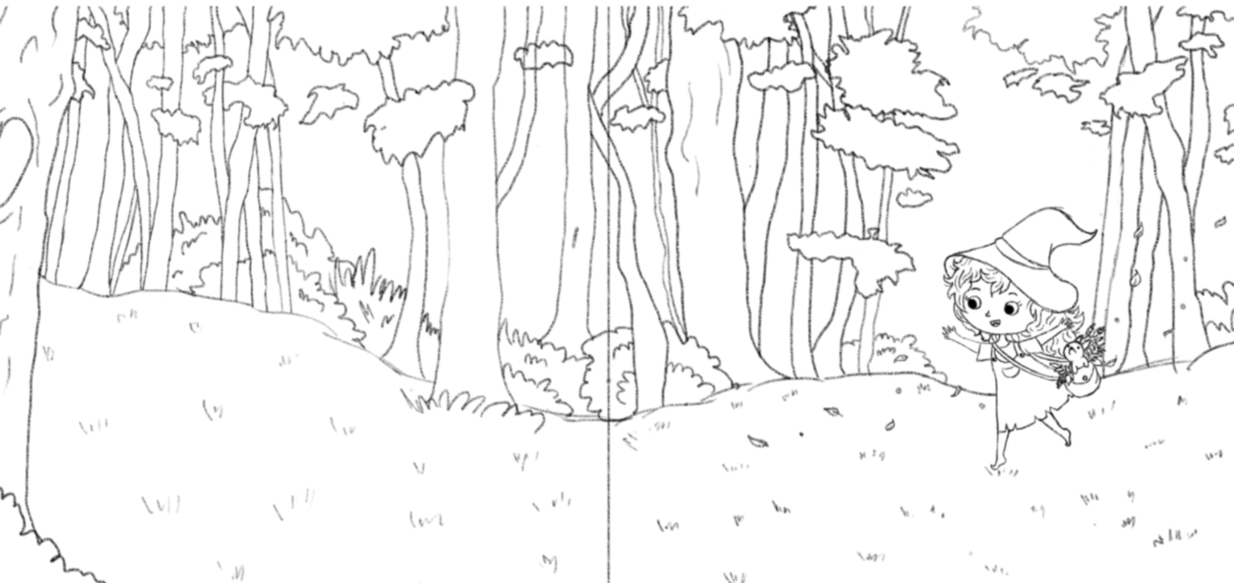 Children's book illustration / Little forest witch — Изображение №6 — Иллюстрация на Dprofile