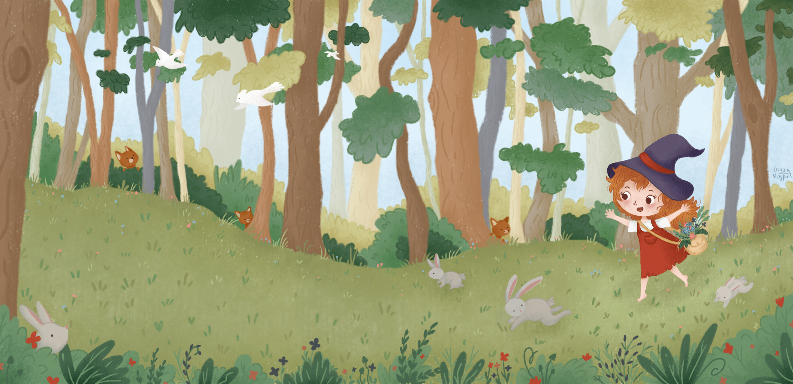 Children's book illustration / Little forest witch — Изображение №7 — Иллюстрация на Dprofile