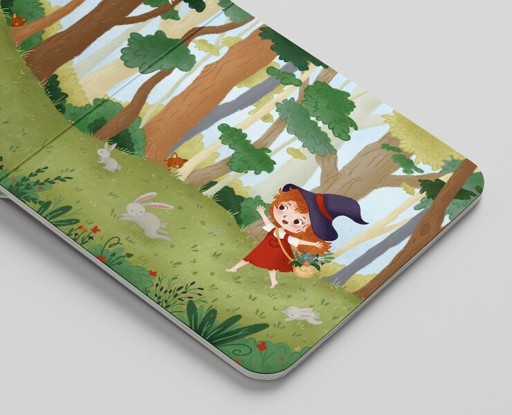 Children's book illustration / Little forest witch — Иллюстрация на Dprofile